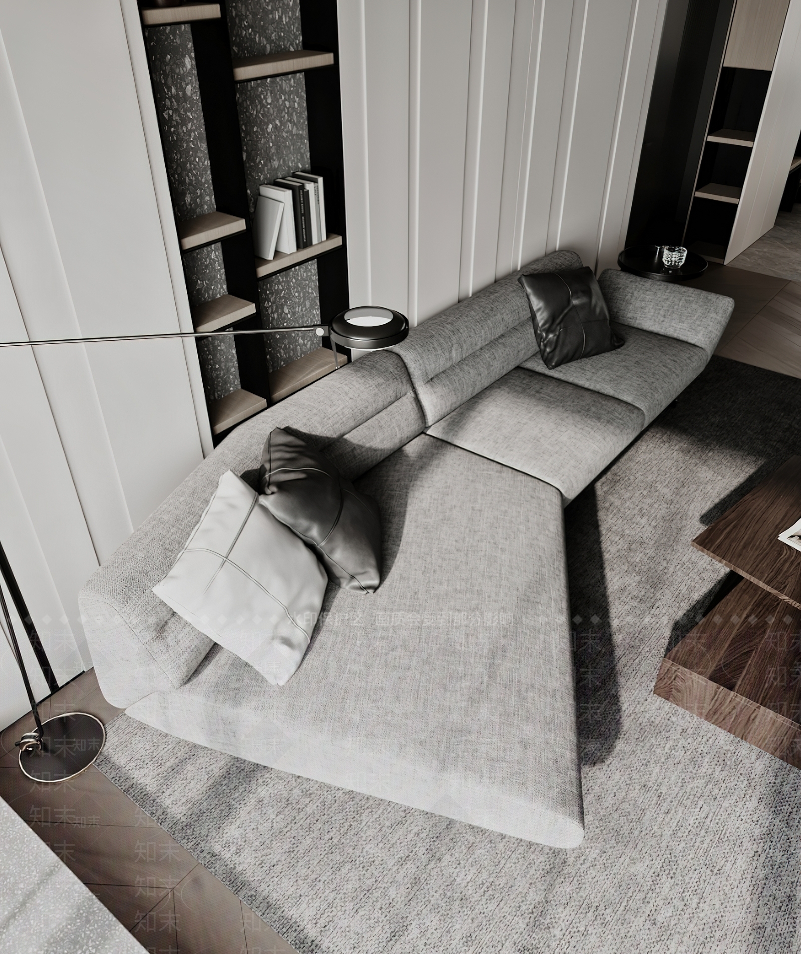 现代简约多人沙发3D模型下载【ID:1185087490】