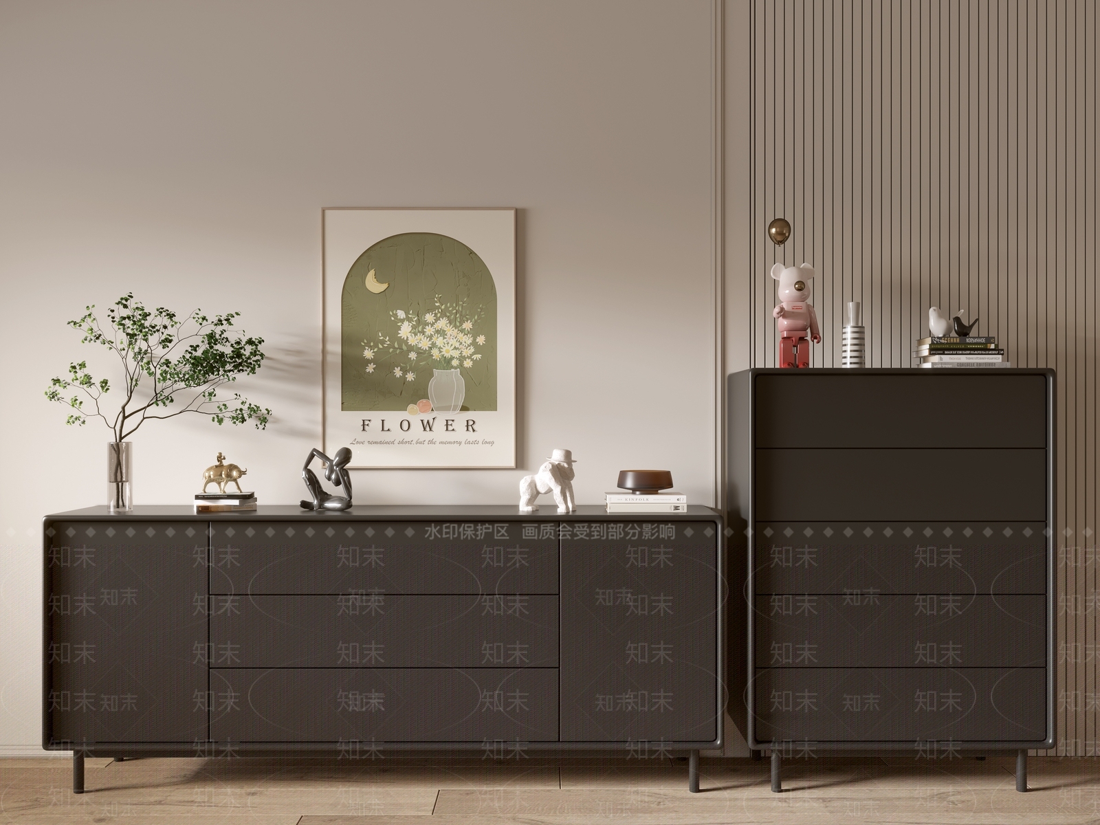 现代轻奢斗柜SU模型下载【ID:1185068345】