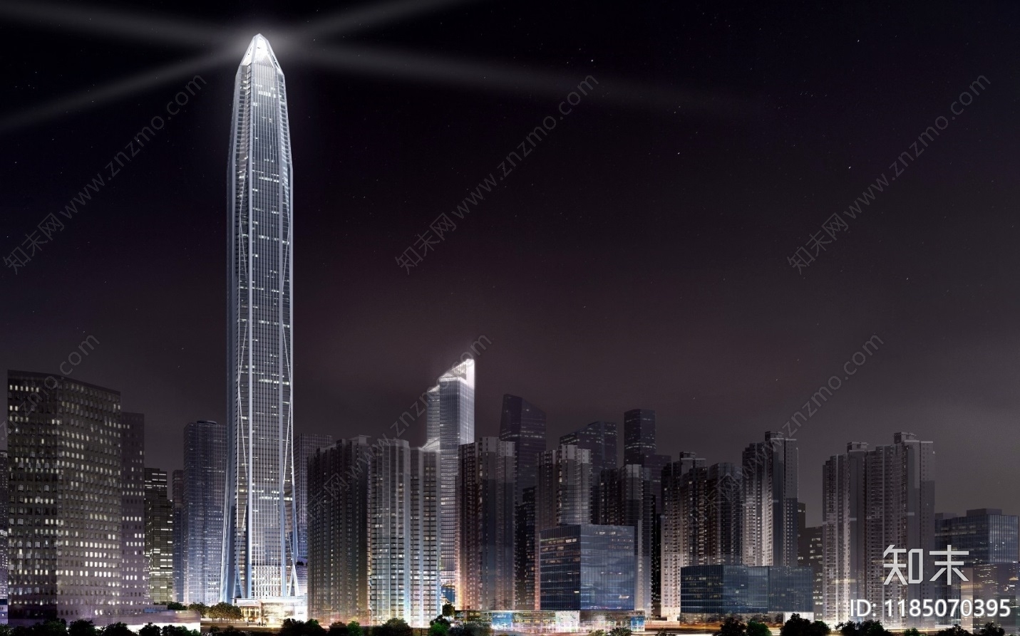 现代整体办公空间cad施工图下载【ID:1185070395】