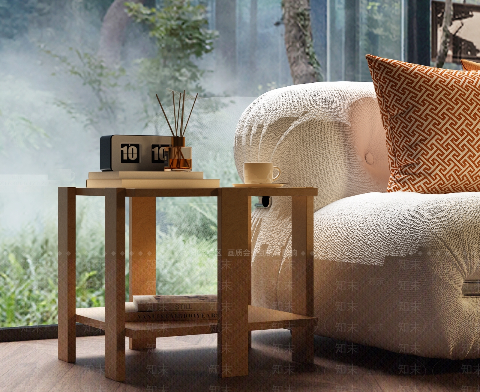 现代日式边几SU模型下载【ID:1185076816】