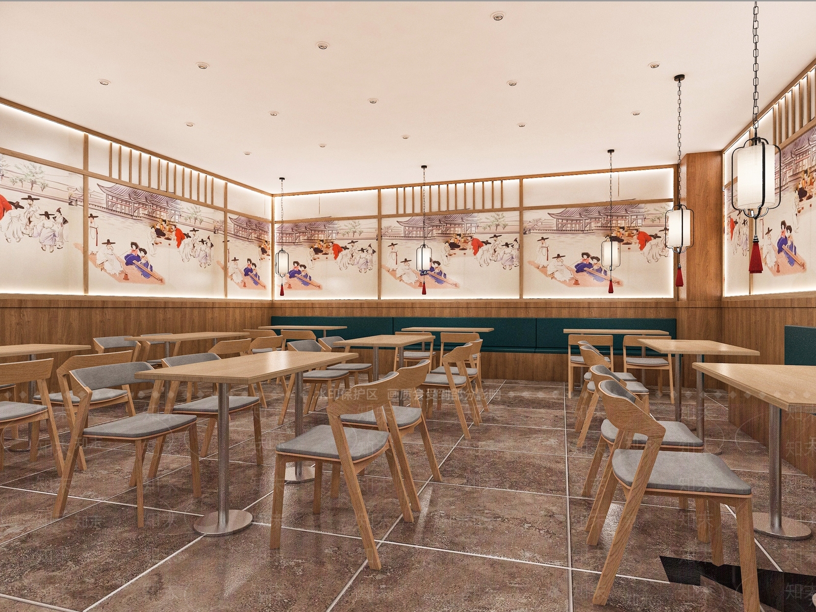 复古食堂3D模型下载【ID:1185079343】