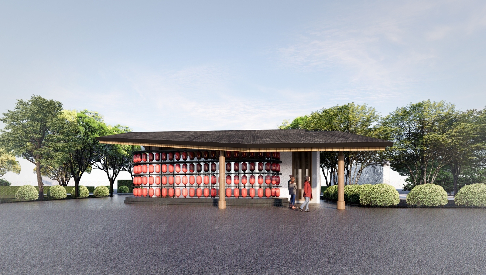 新中式中式小公建SU模型下载【ID:1185079826】