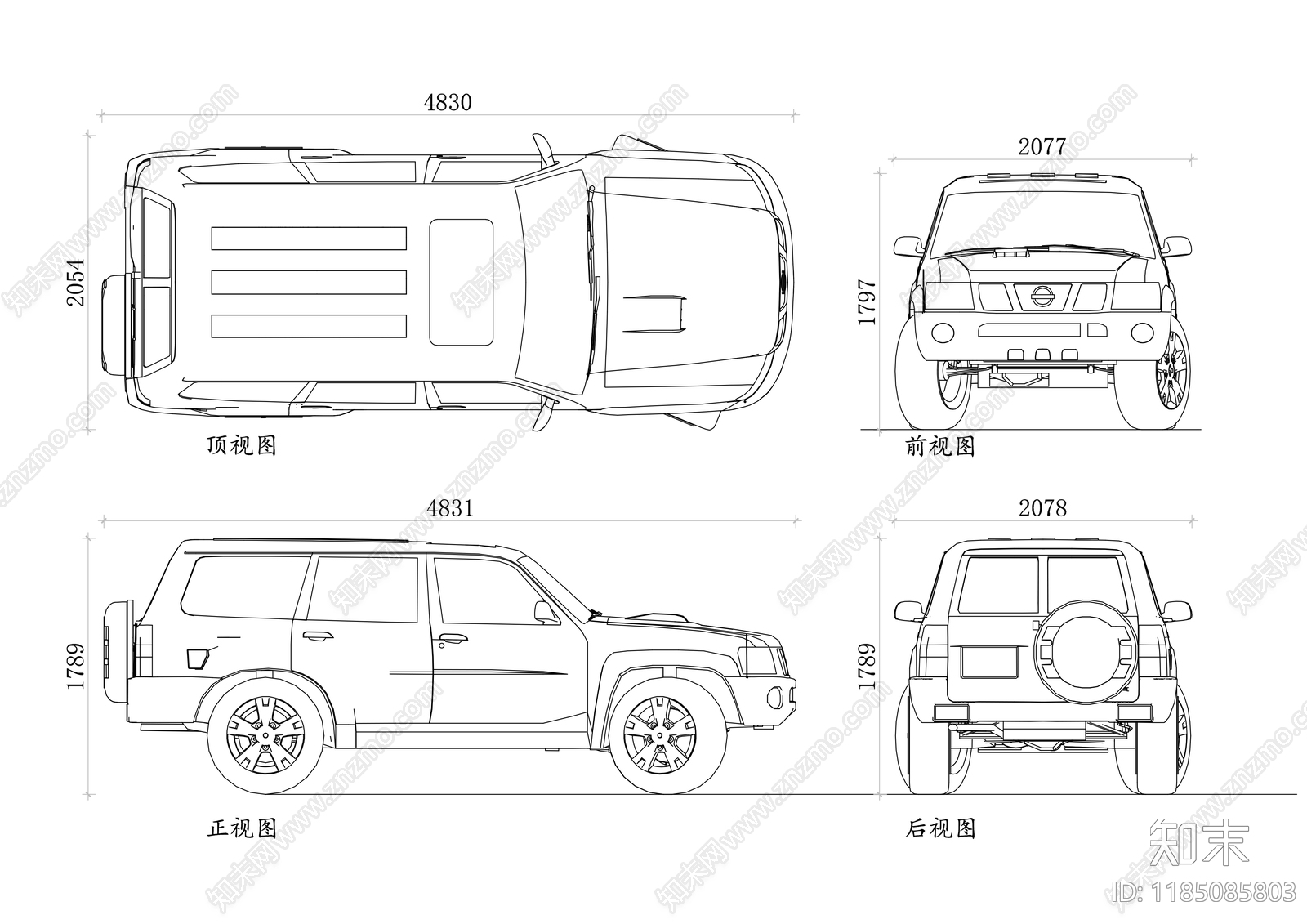 现代交通工具图库施工图下载【ID:1185085803】