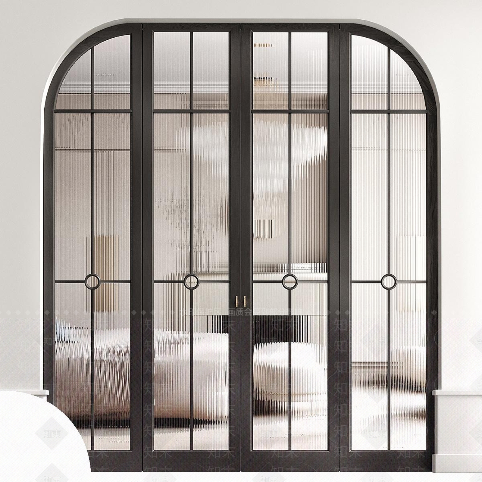 北欧法式推拉门3D模型下载【ID:1185087112】