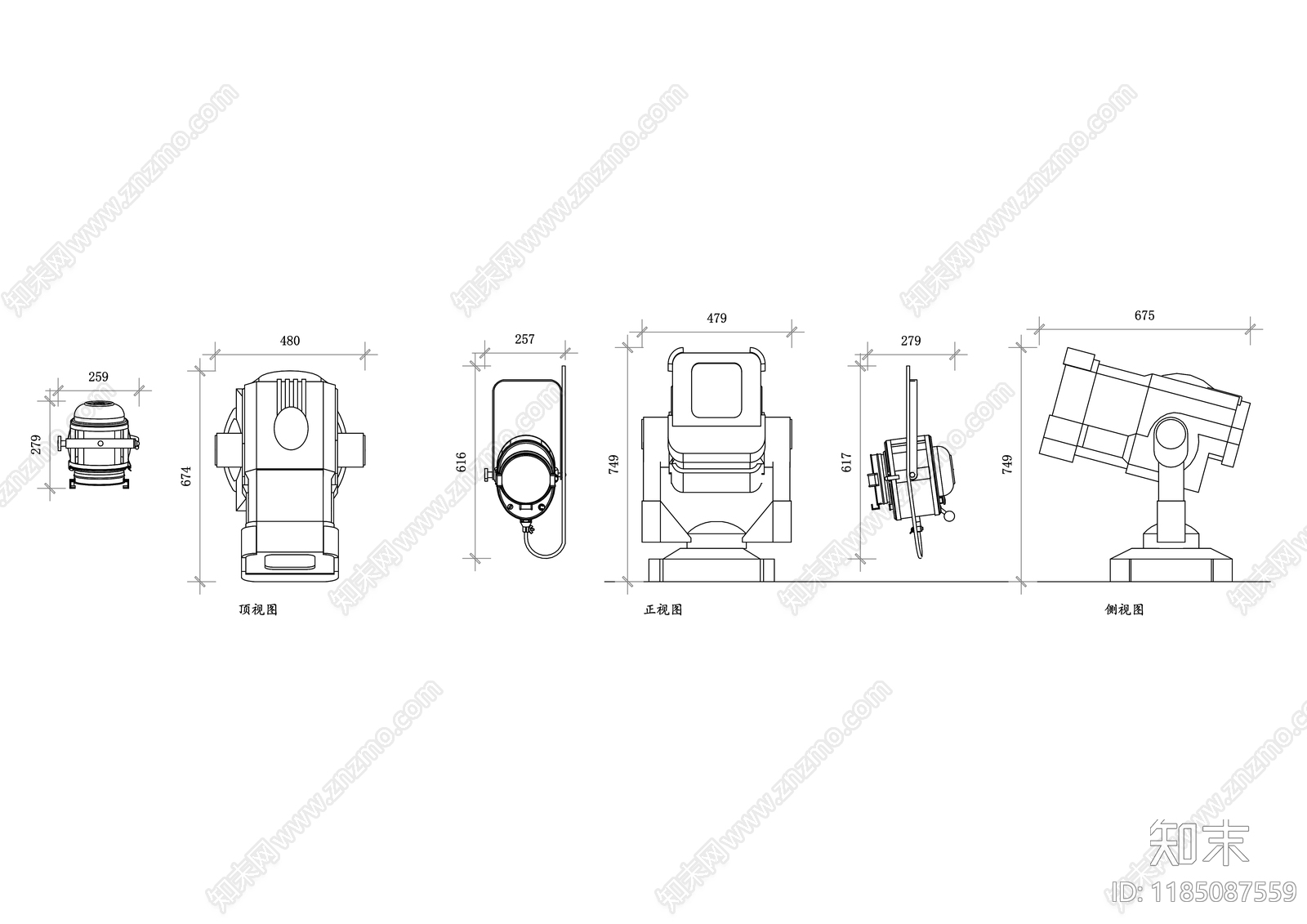 现代灯具图库施工图下载【ID:1185087559】
