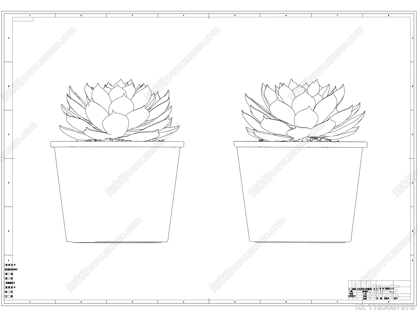 现代树cad施工图下载【ID:1185087678】