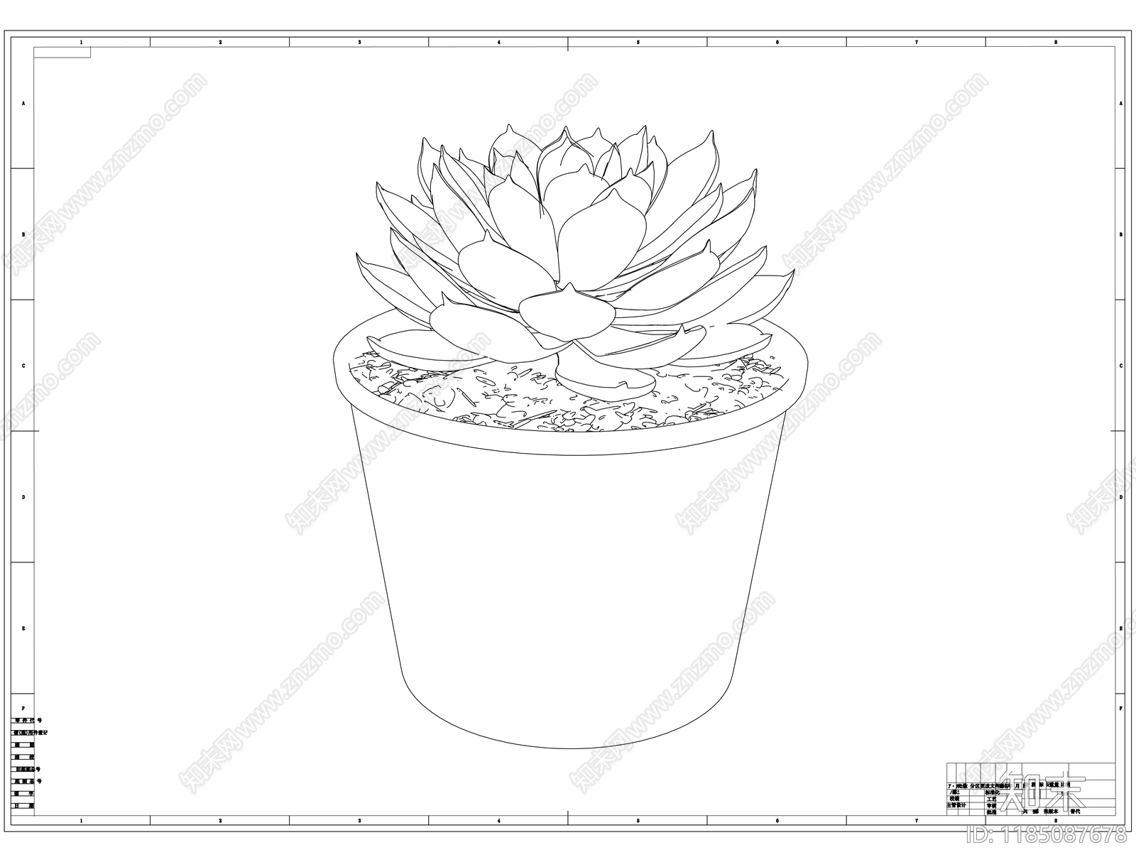 现代树cad施工图下载【ID:1185087678】