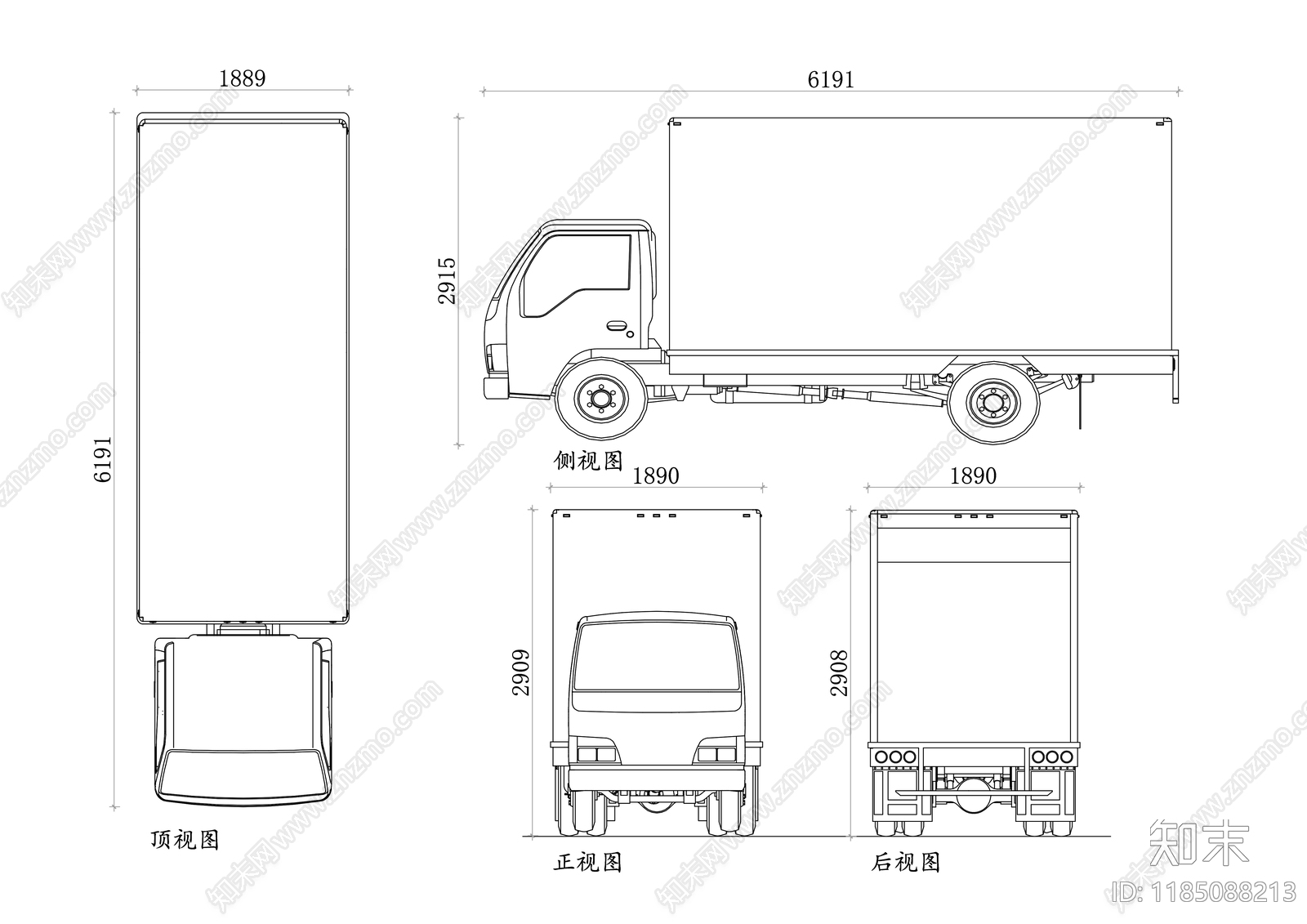 现代交通工具图库施工图下载【ID:1185088213】