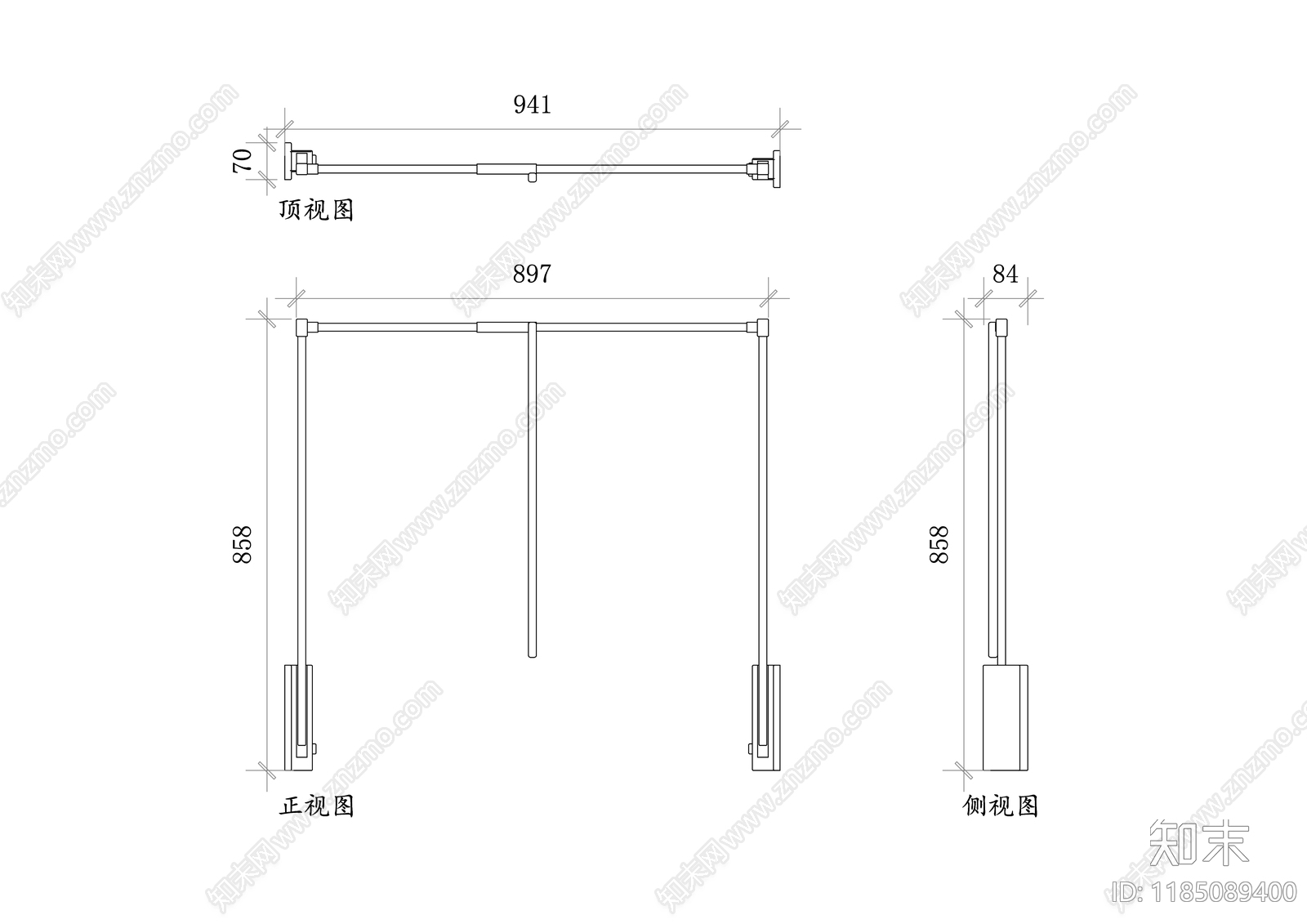 现代五金管件施工图下载【ID:1185089400】