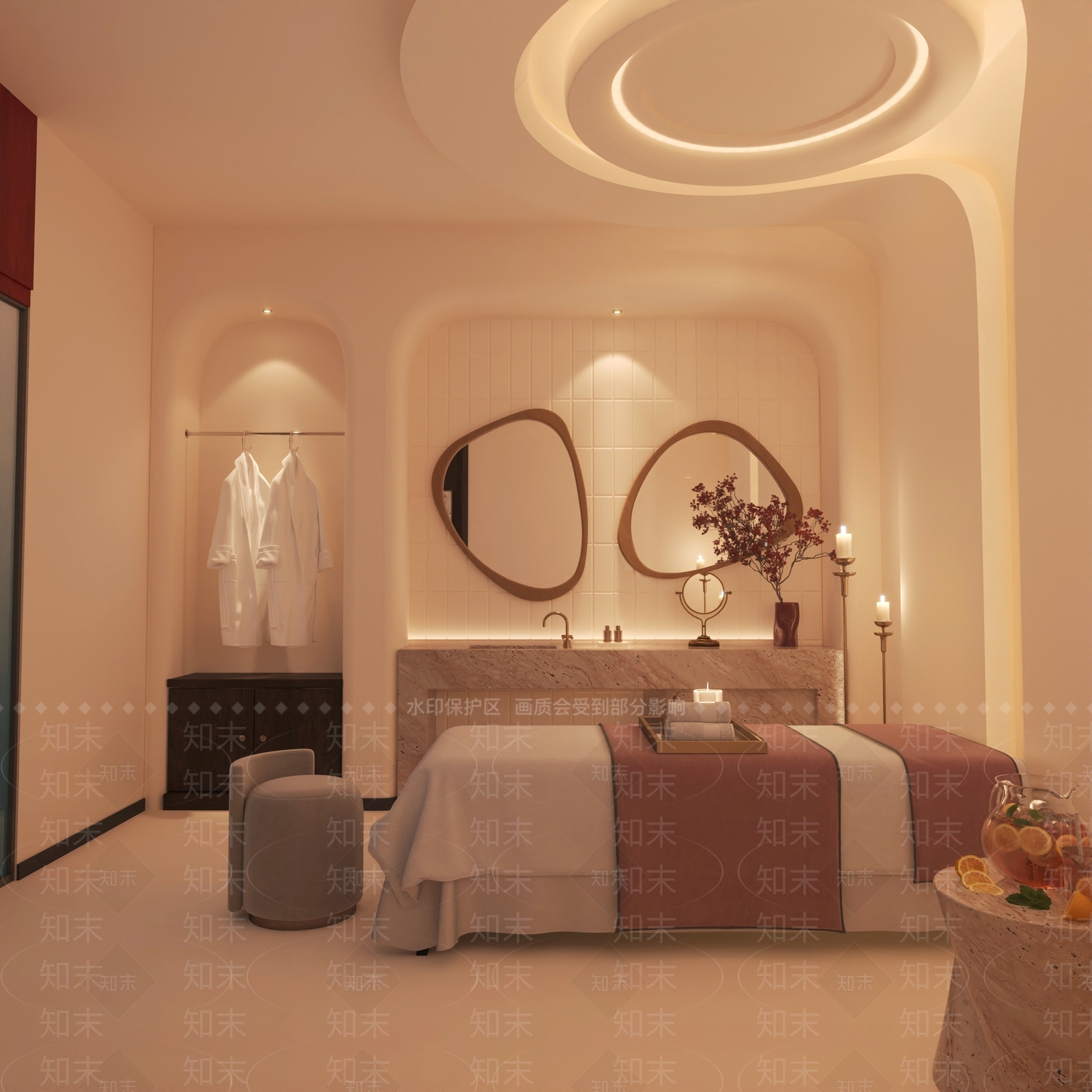 侘寂现代美容院3D模型下载【ID:1185089781】