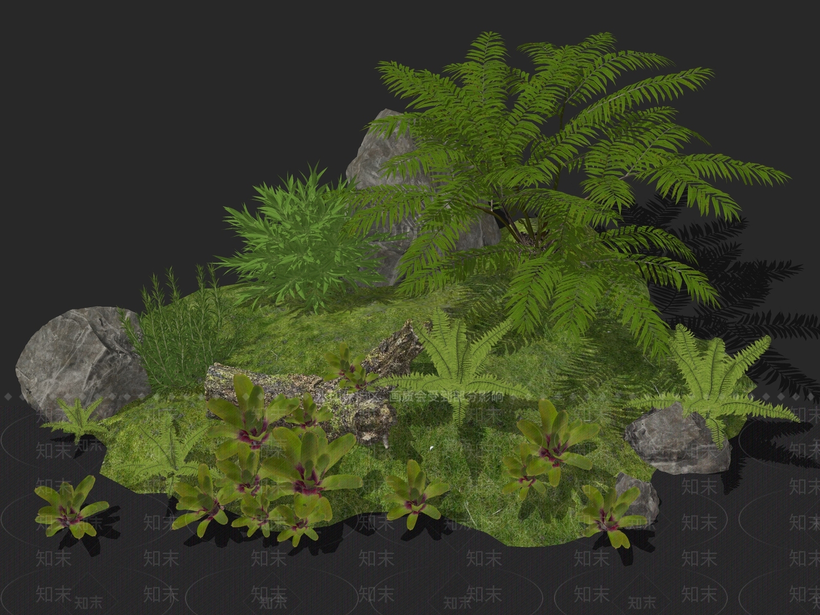 植物组合SU模型下载【ID:1185089954】