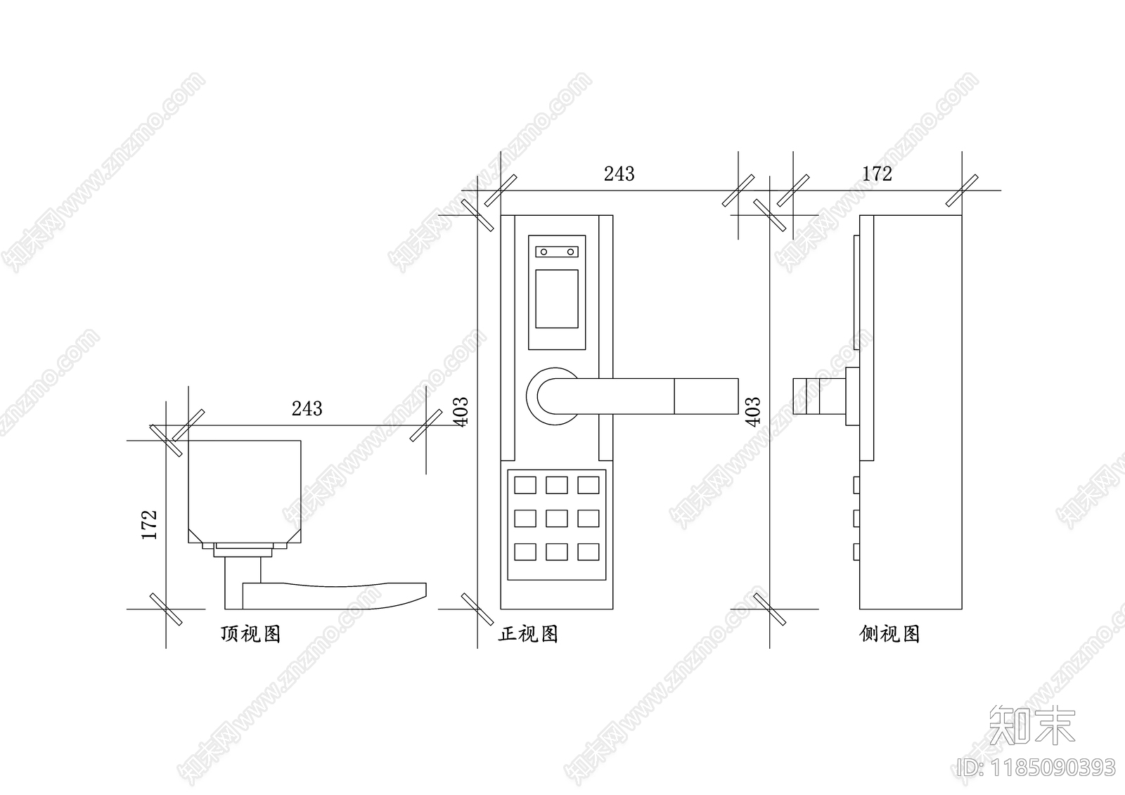 现代五金管件施工图下载【ID:1185090393】