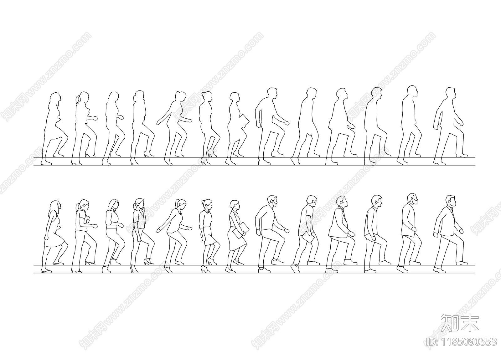 现代人物施工图下载【ID:1185090553】