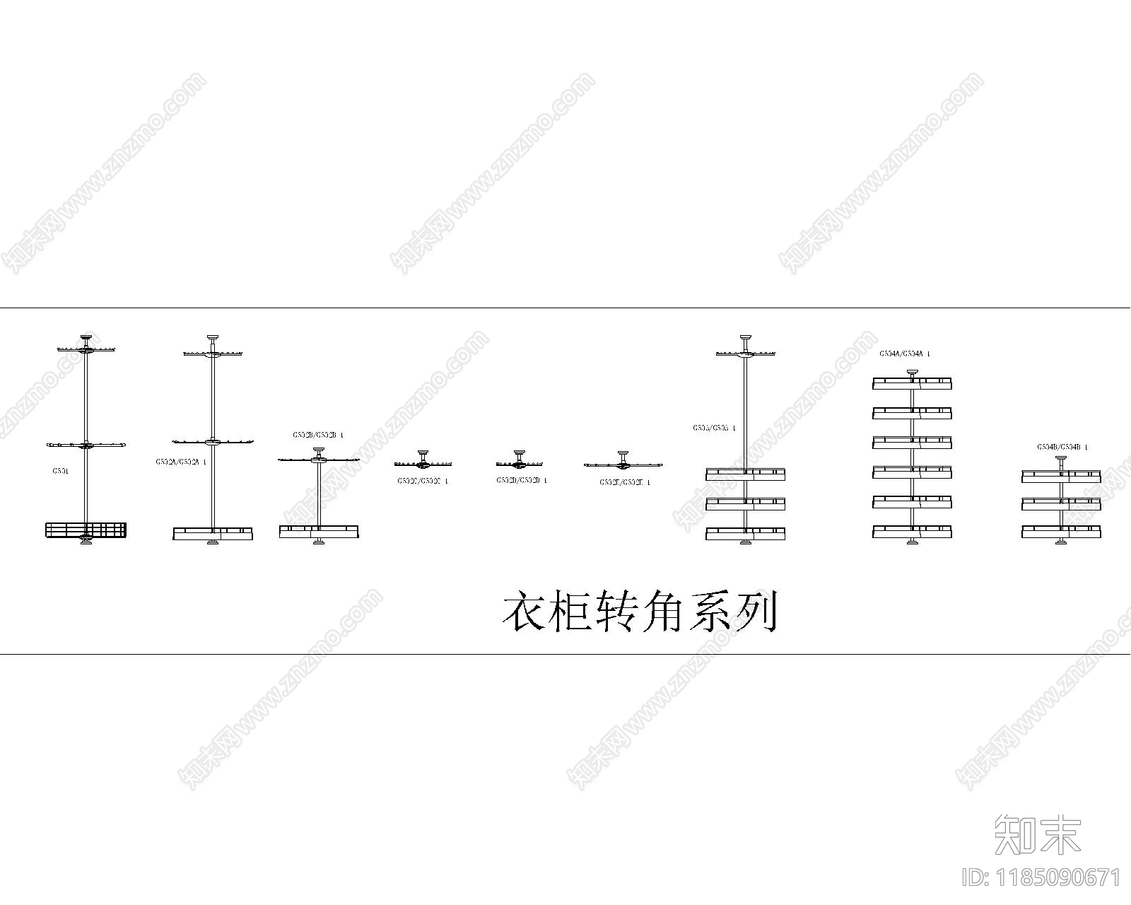 现代简约其他图库施工图下载【ID:1185090671】