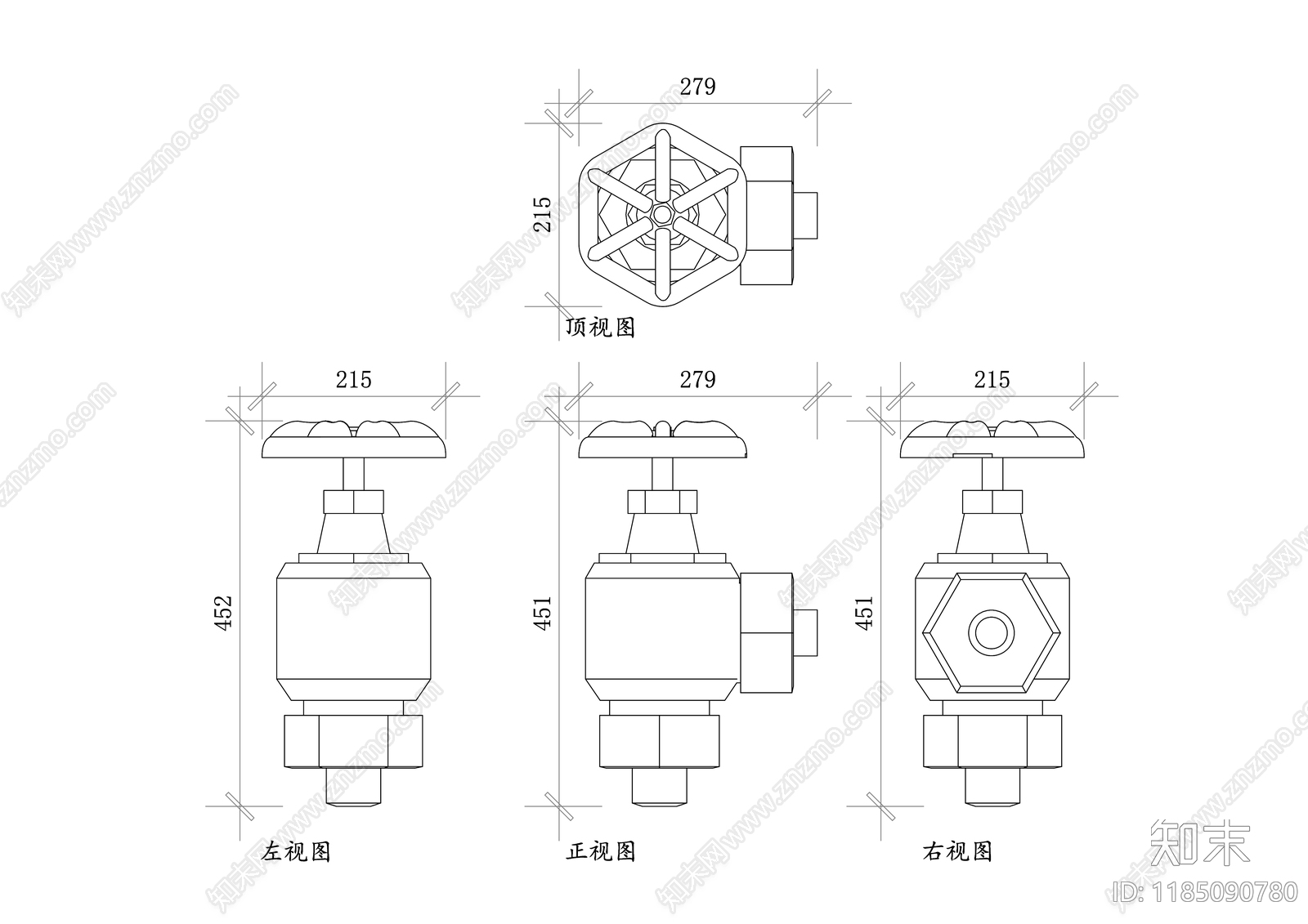 现代五金管件施工图下载【ID:1185090780】