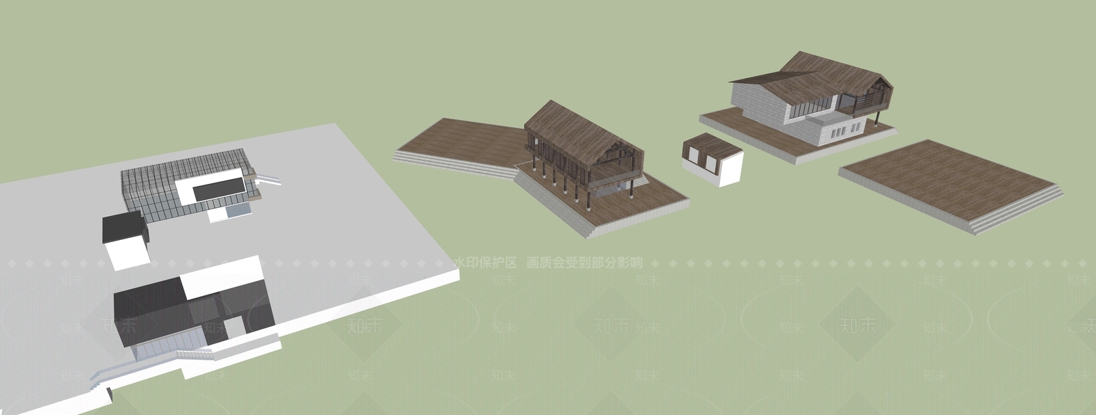 现代轻奢其他商业建筑SU模型下载【ID:1185099741】