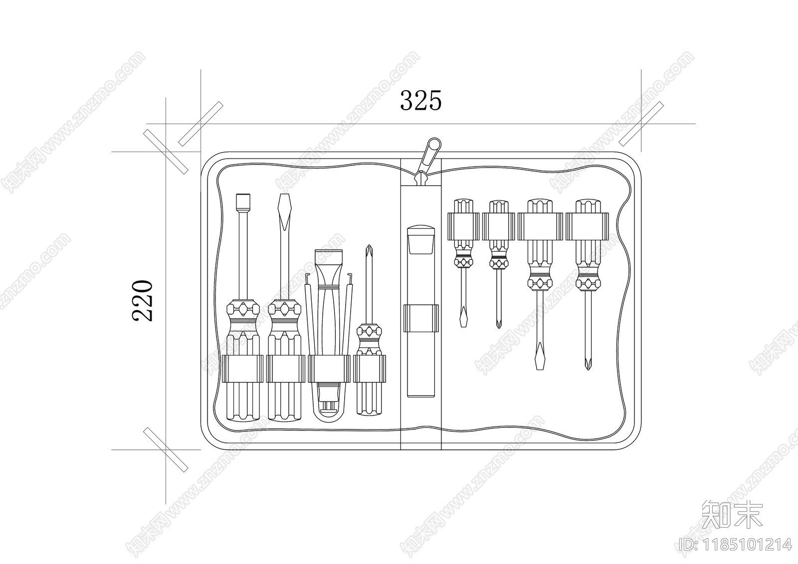 现代五金管件施工图下载【ID:1185101214】