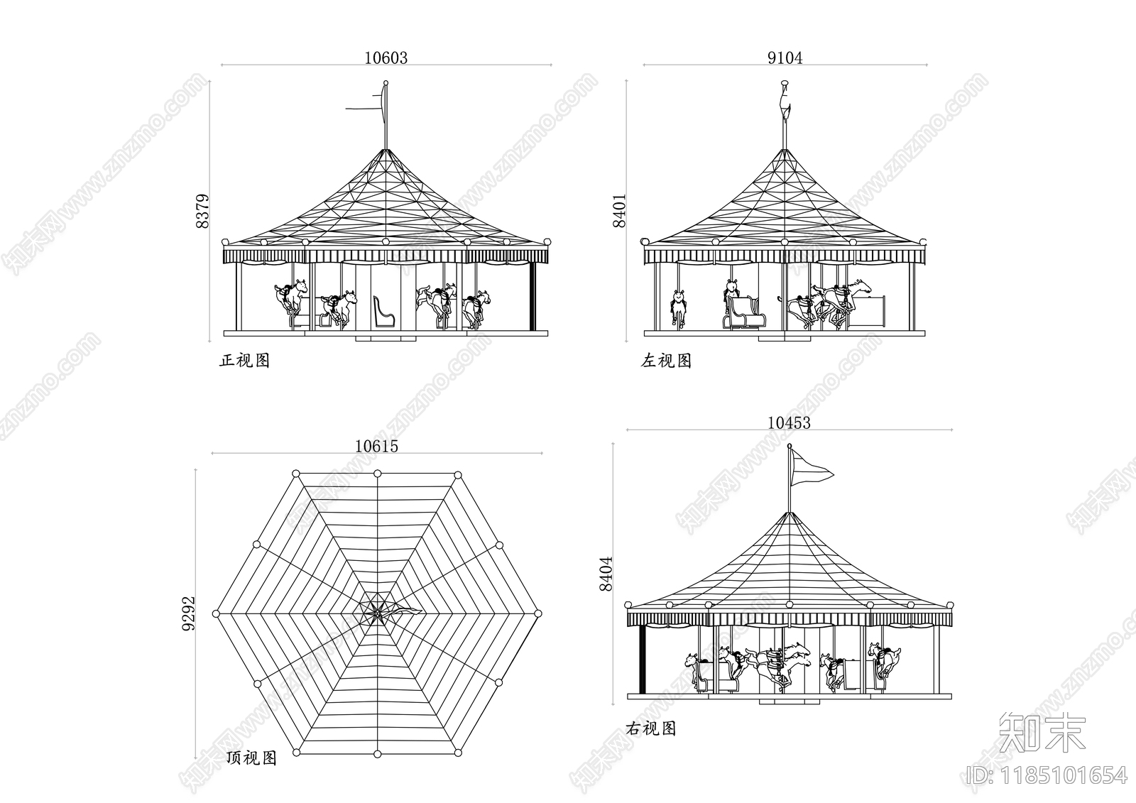 现代儿童乐园cad施工图下载【ID:1185101654】