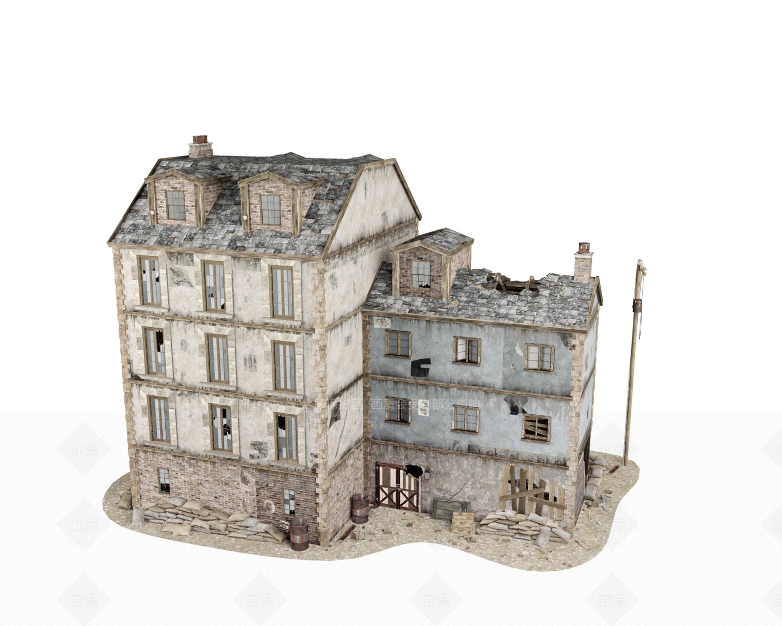 现代艺术风格建筑3D模型下载【ID:1185114753】