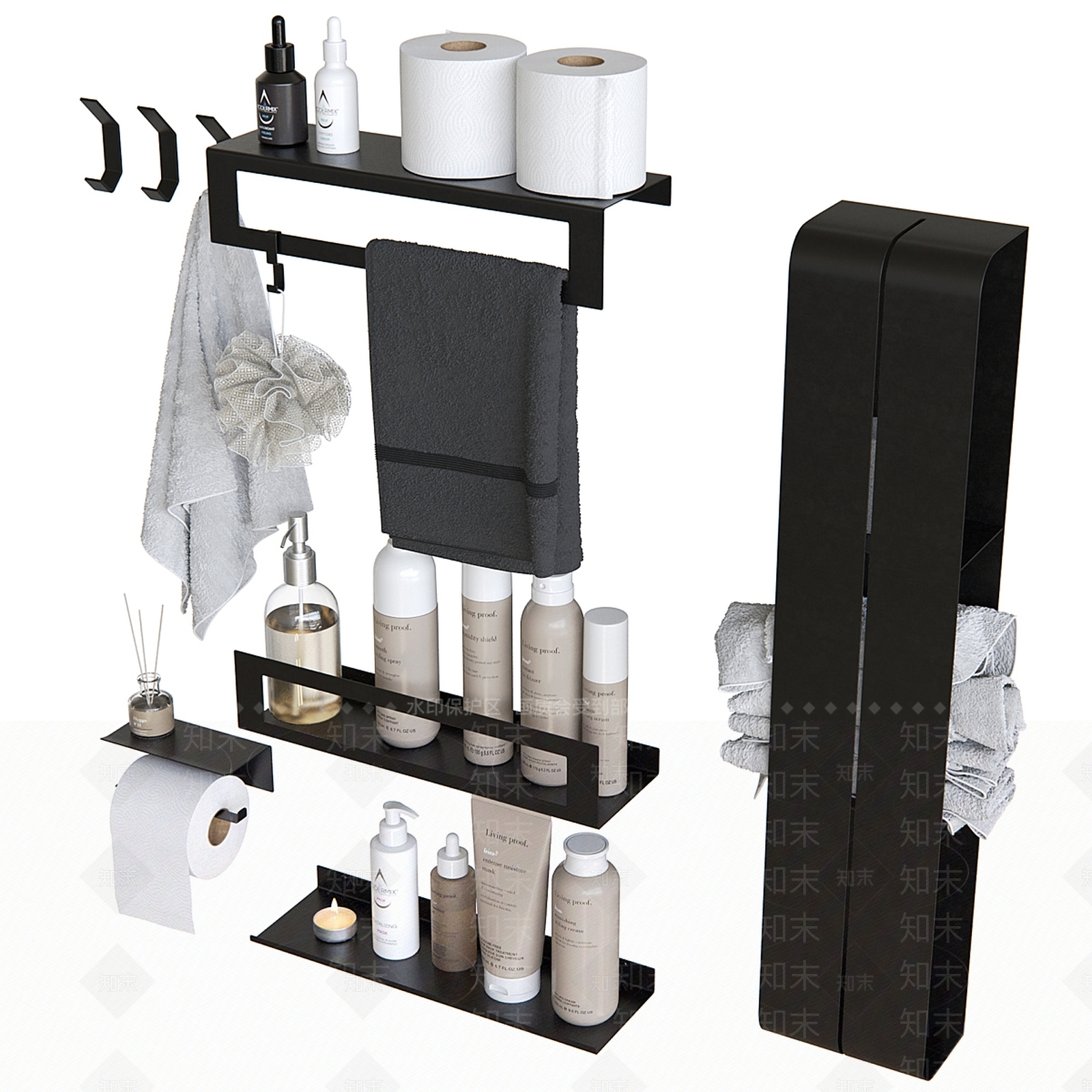 洗浴用品3D模型下载【ID:1185114997】