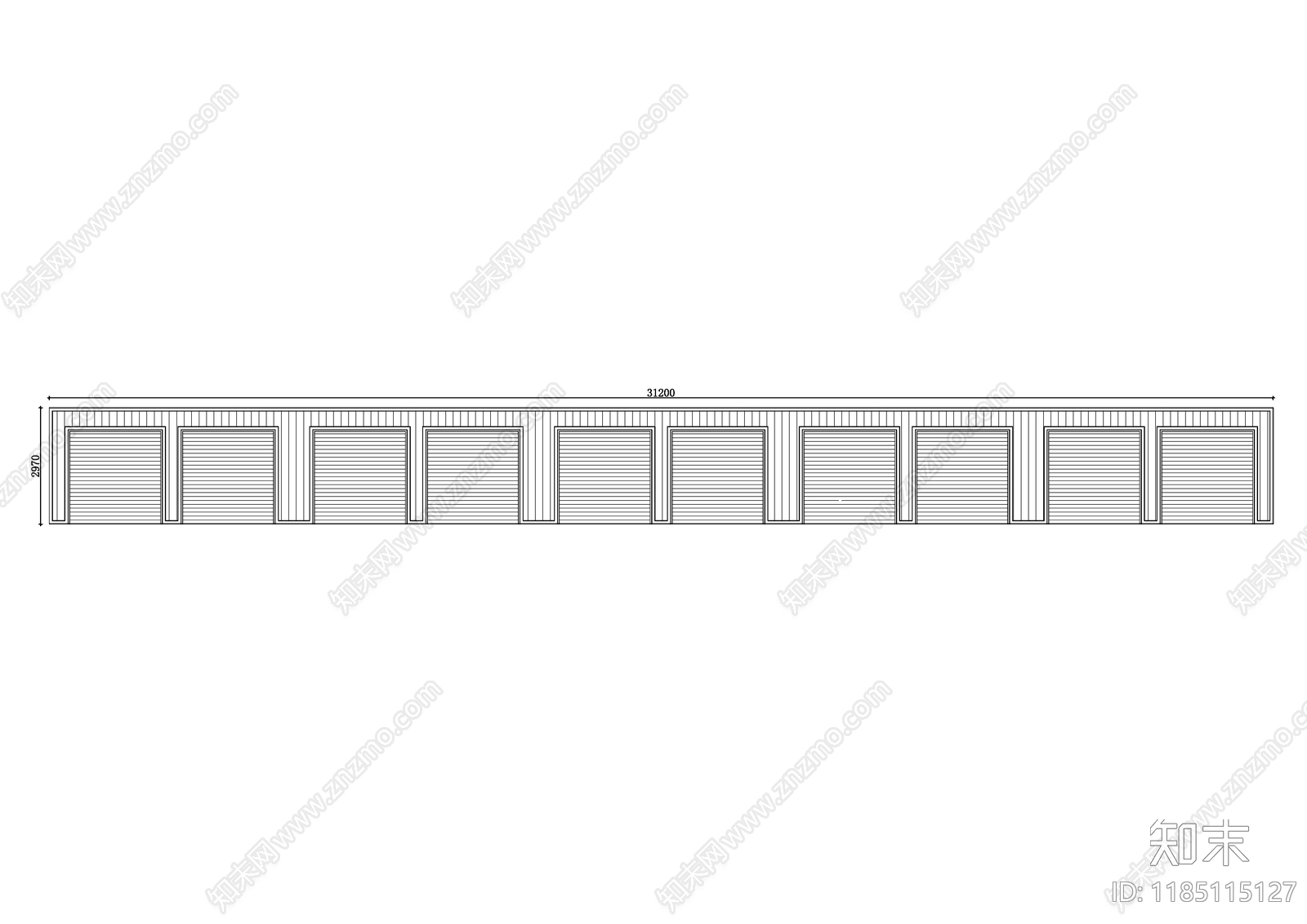 现代综合门窗施工图下载【ID:1185115127】