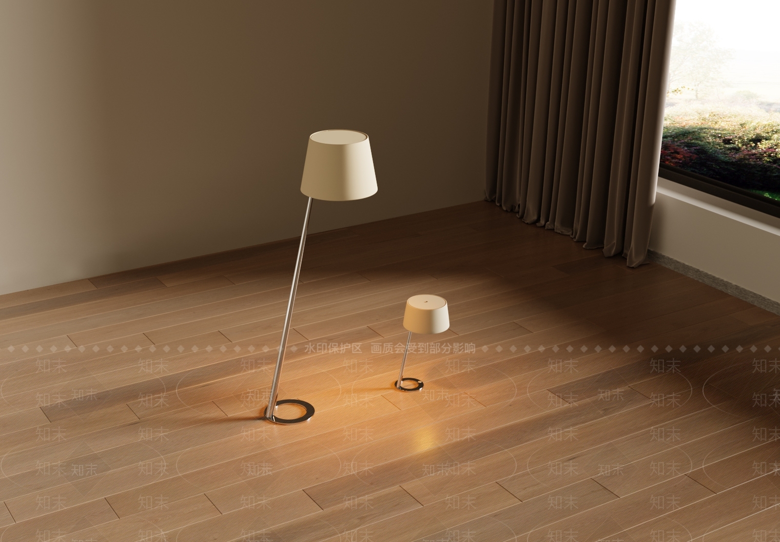 现代极简台灯3D模型下载【ID:1185117166】