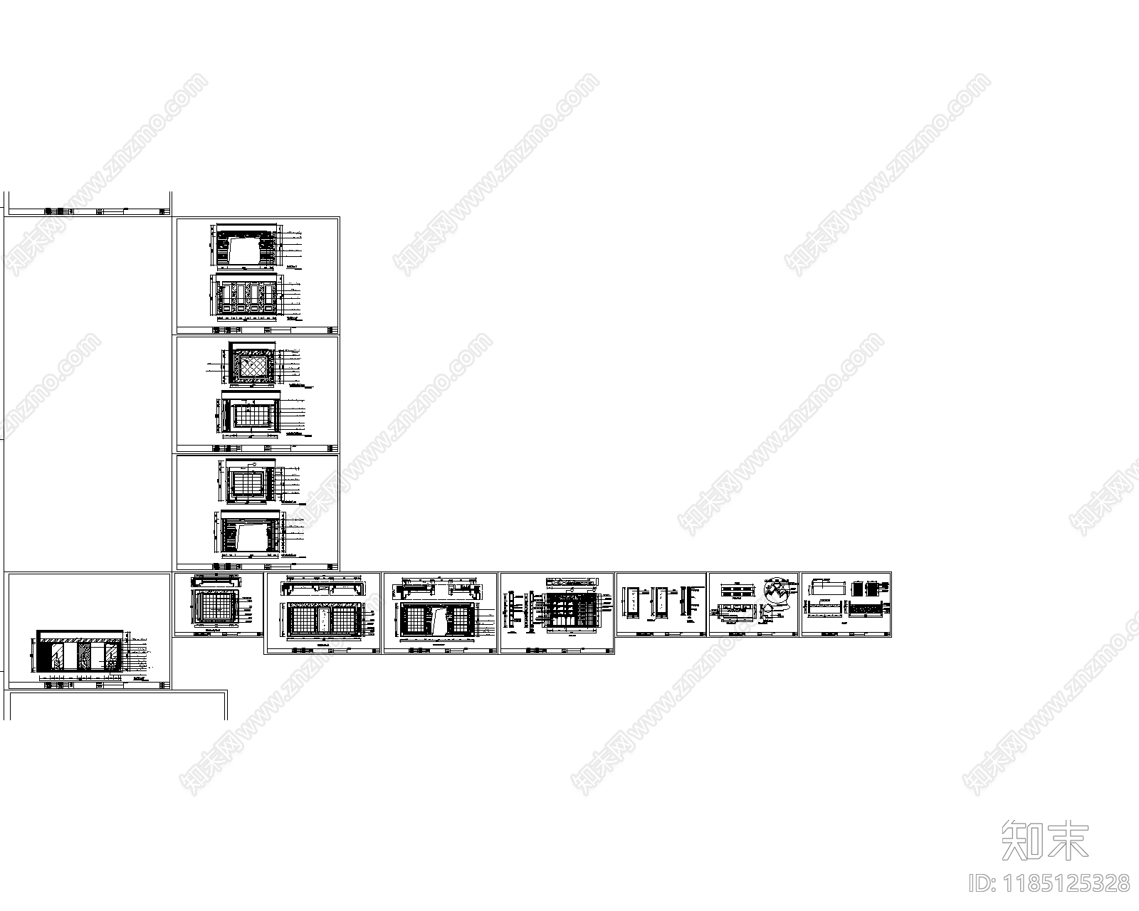 现代其他商业空间cad施工图下载【ID:1185125328】