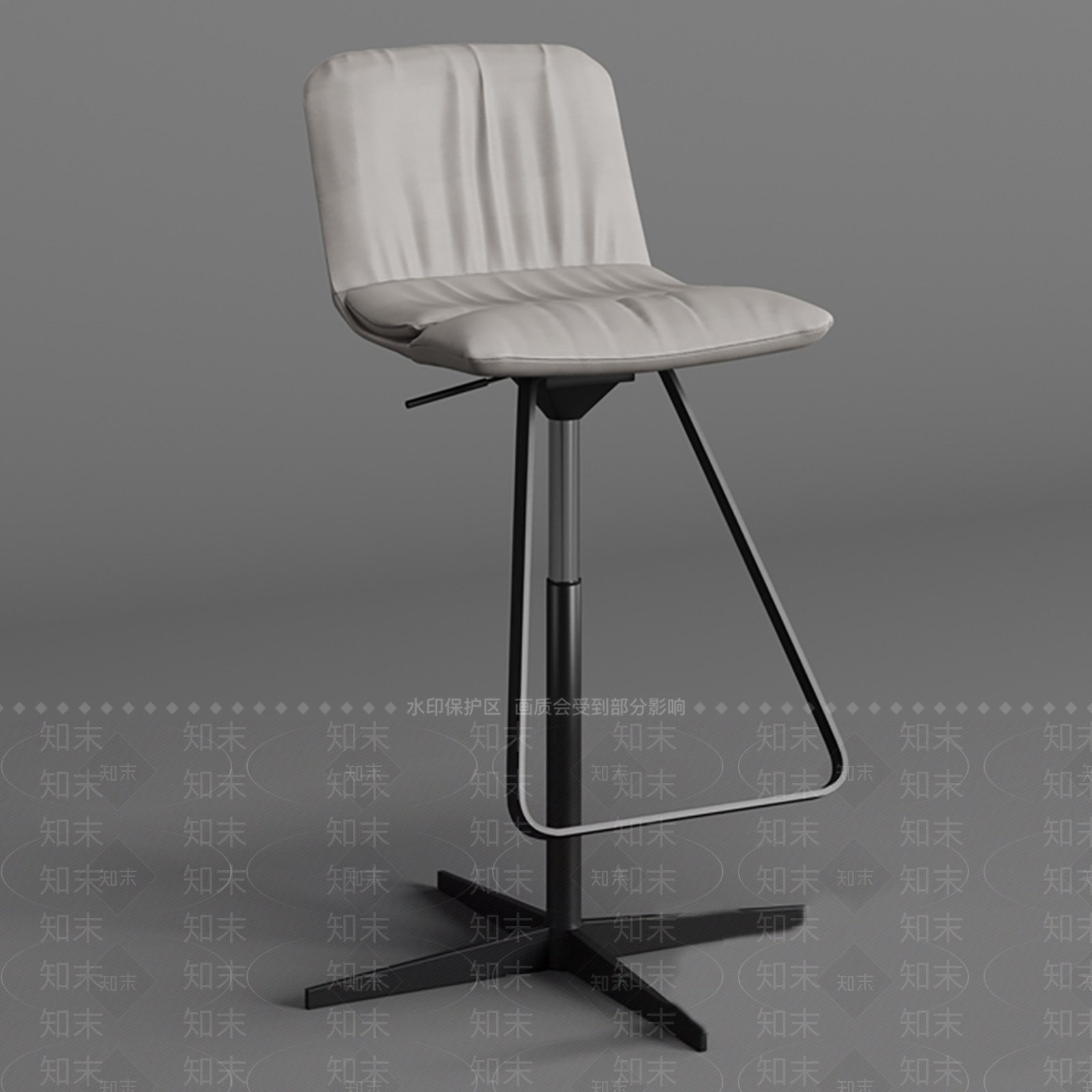 现代吧椅3D模型下载【ID:1185138783】