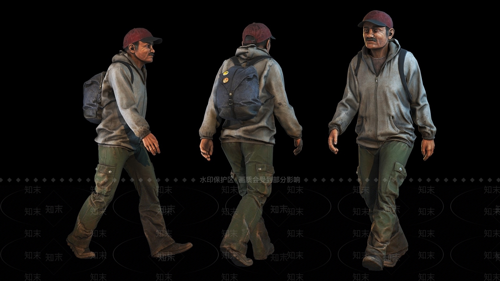 现代男人老头3D模型下载【ID:1185143775】