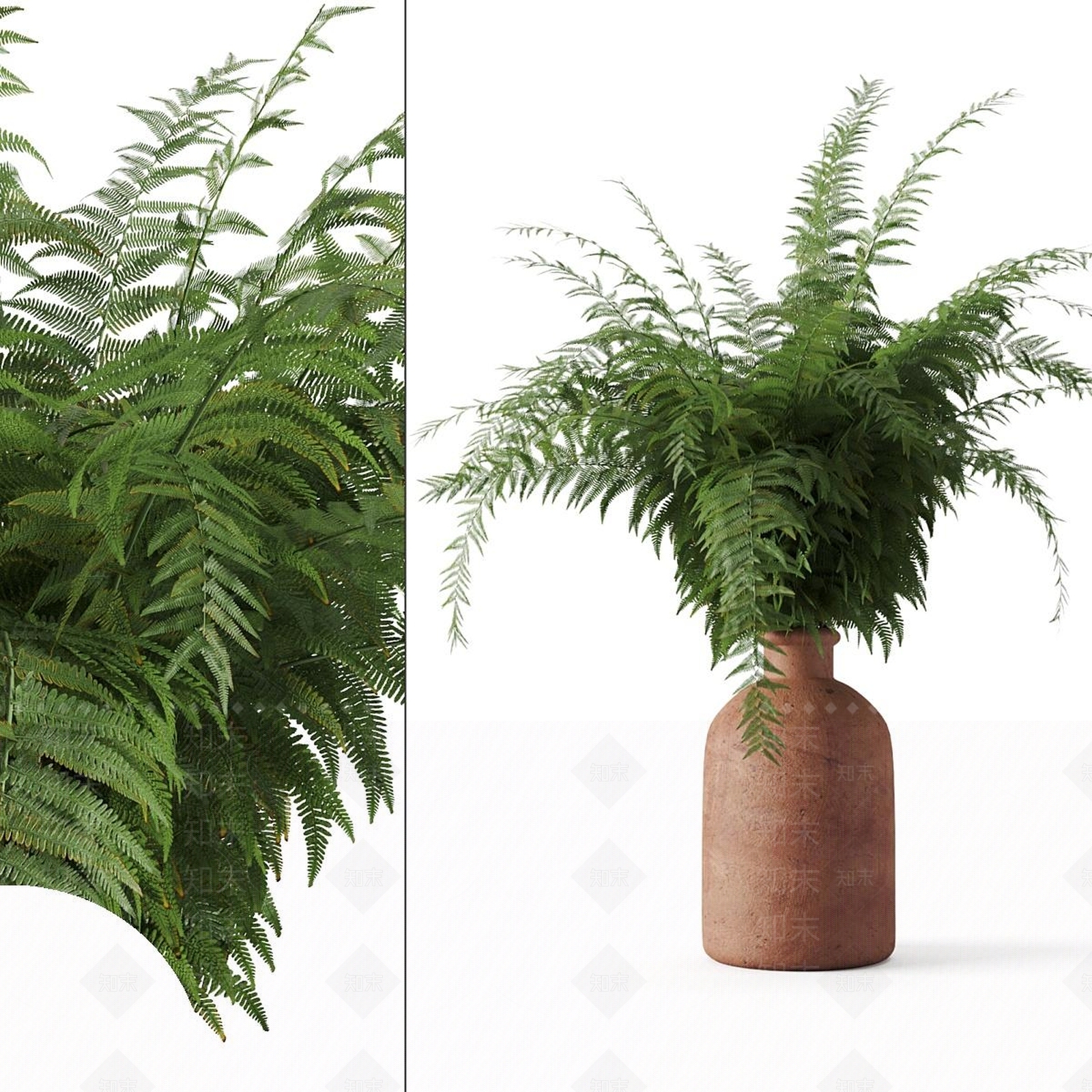侘寂中古花艺3D模型下载【ID:1185151933】