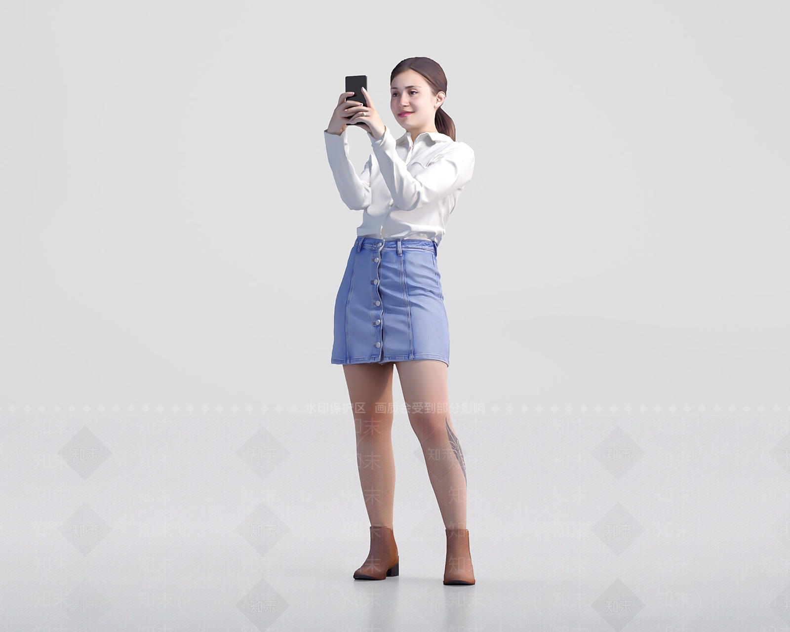 女人SU模型下载【ID:1185155459】