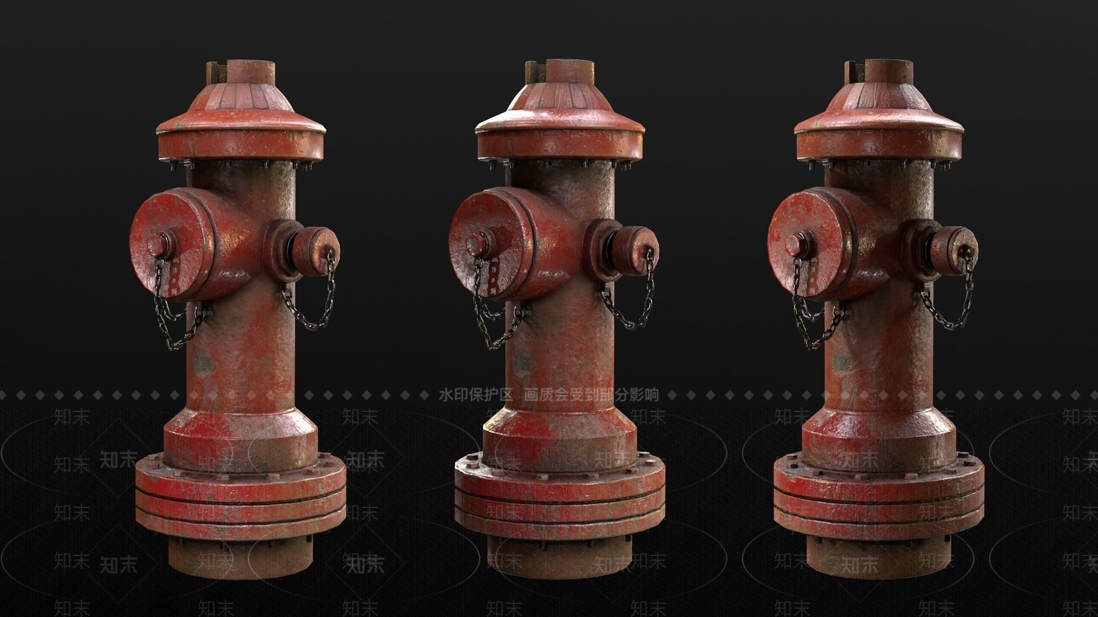 现代消防栓3D模型下载【ID:1185168988】