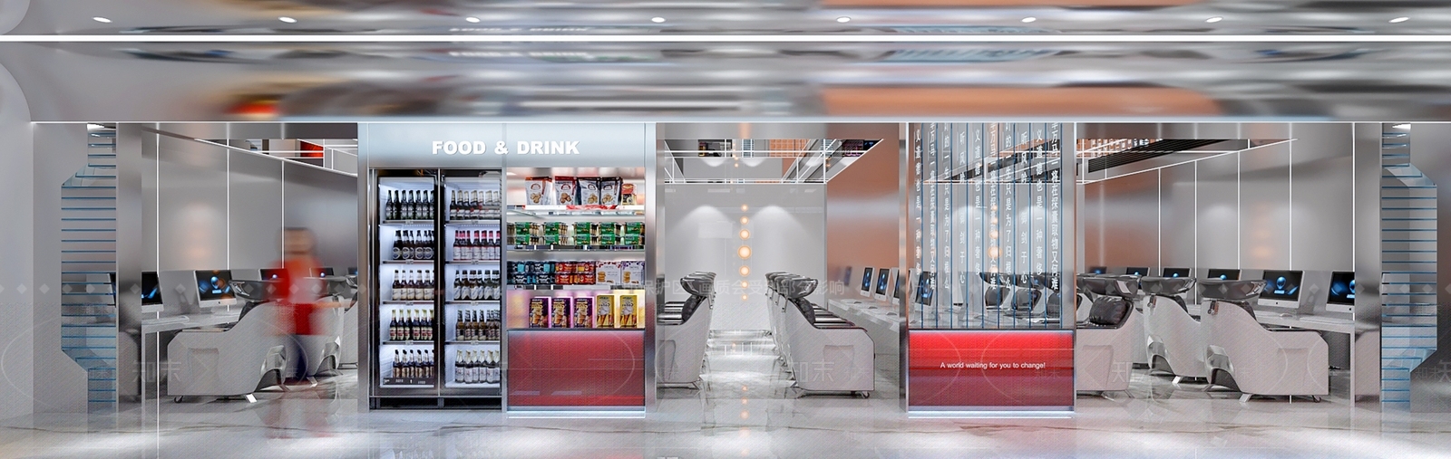 现代网吧网咖3D模型下载【ID:1185181328】