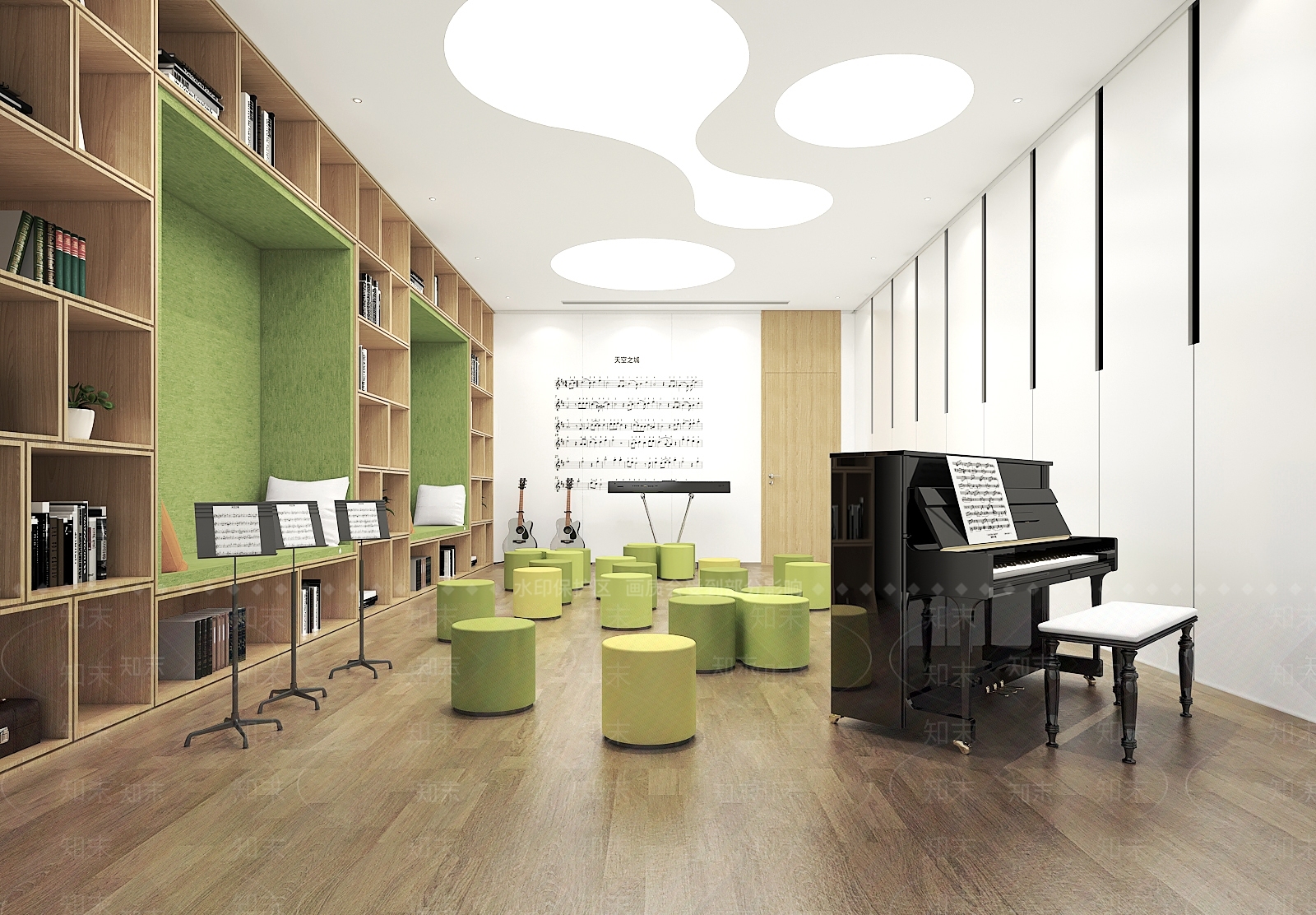 现代美发店3D模型下载【ID:1185184862】