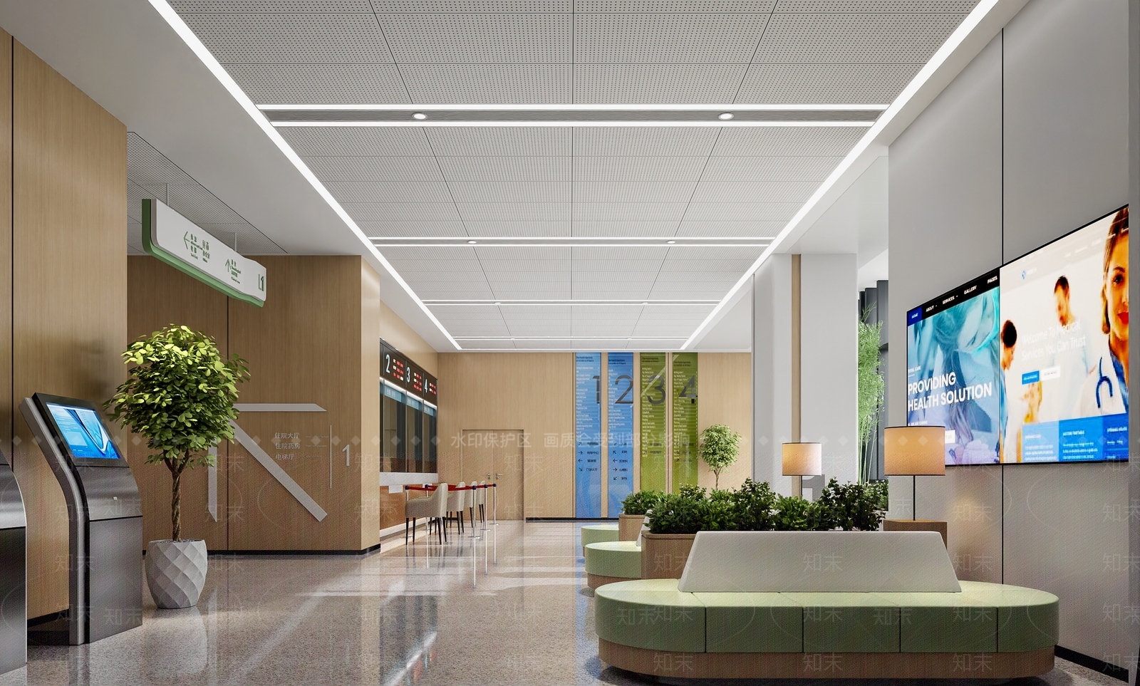 现代医院3D模型下载【ID:1185204861】