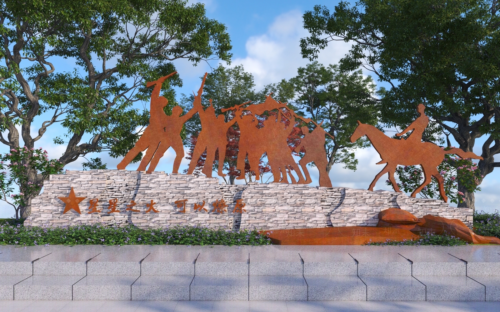 现代摆件组合3D模型下载【ID:1185215628】