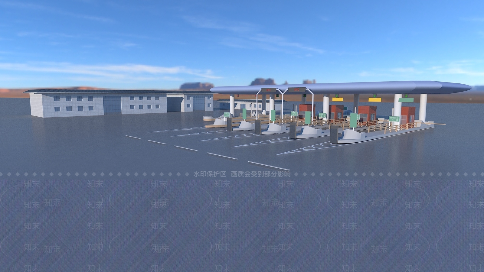 现代鸟瞰规划3D模型下载【ID:1185216891】