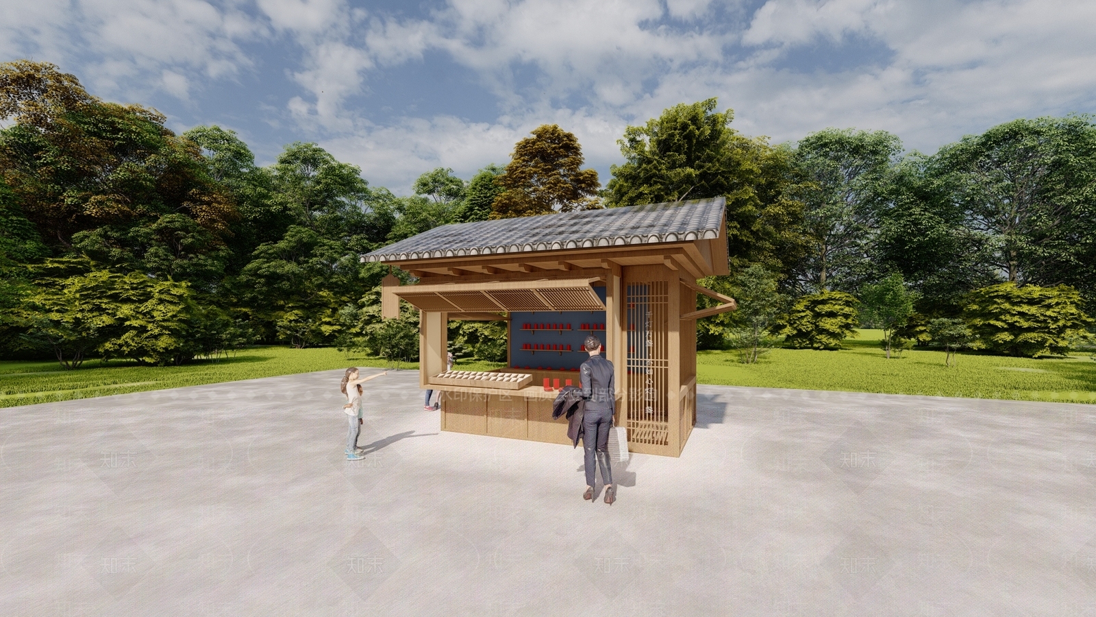 中式其他景观小建筑SU模型下载【ID:1185218069】