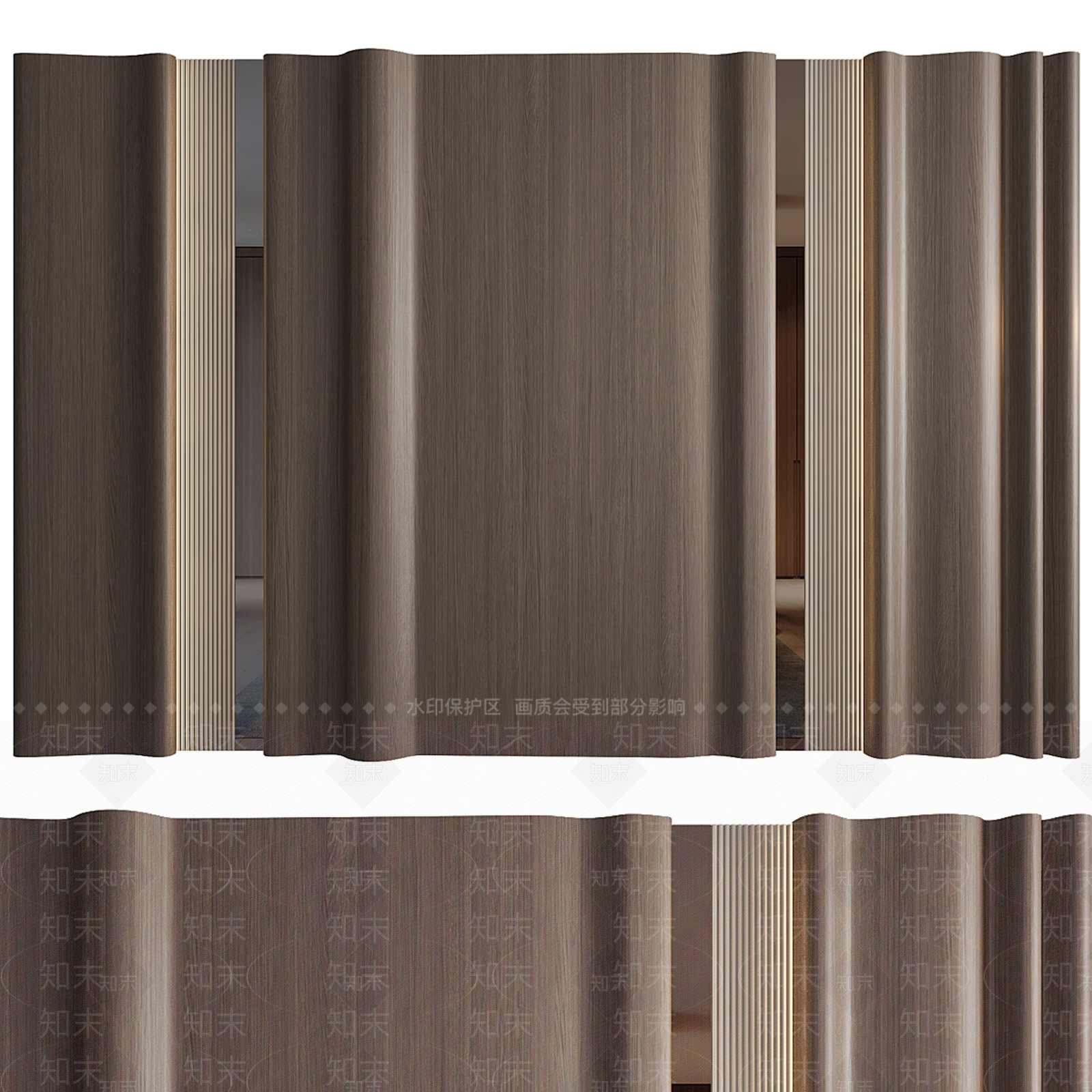 现代背景墙SU模型下载【ID:1185222074】