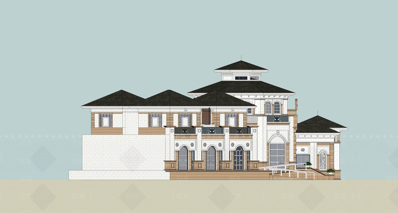 现代其他商业建筑SU模型下载【ID:1185225946】