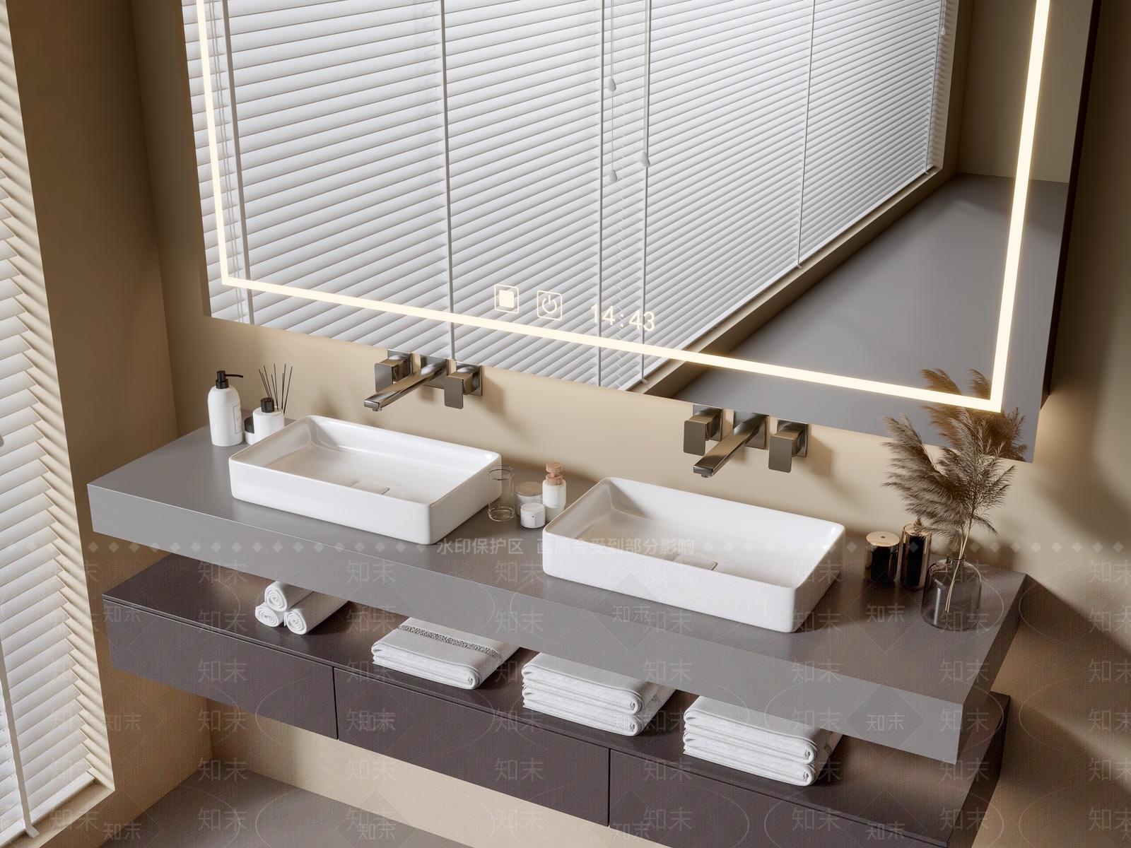 浴室柜3D模型下载【ID:1185228886】