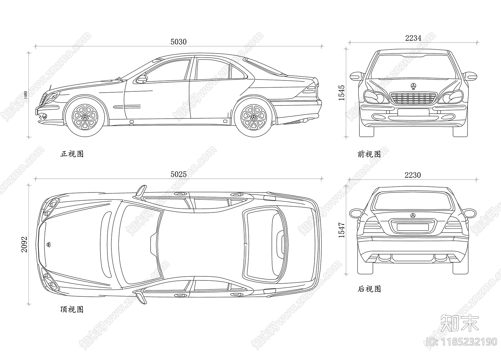现代交通工具图库施工图下载【ID:1185232190】