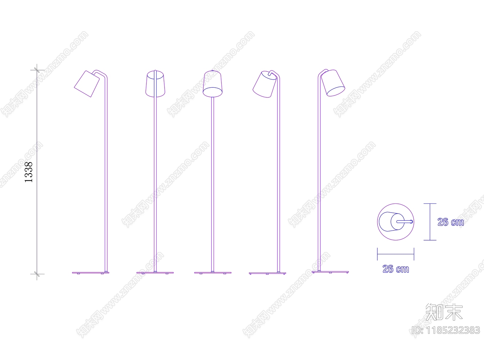 现代灯具图库施工图下载【ID:1185232383】