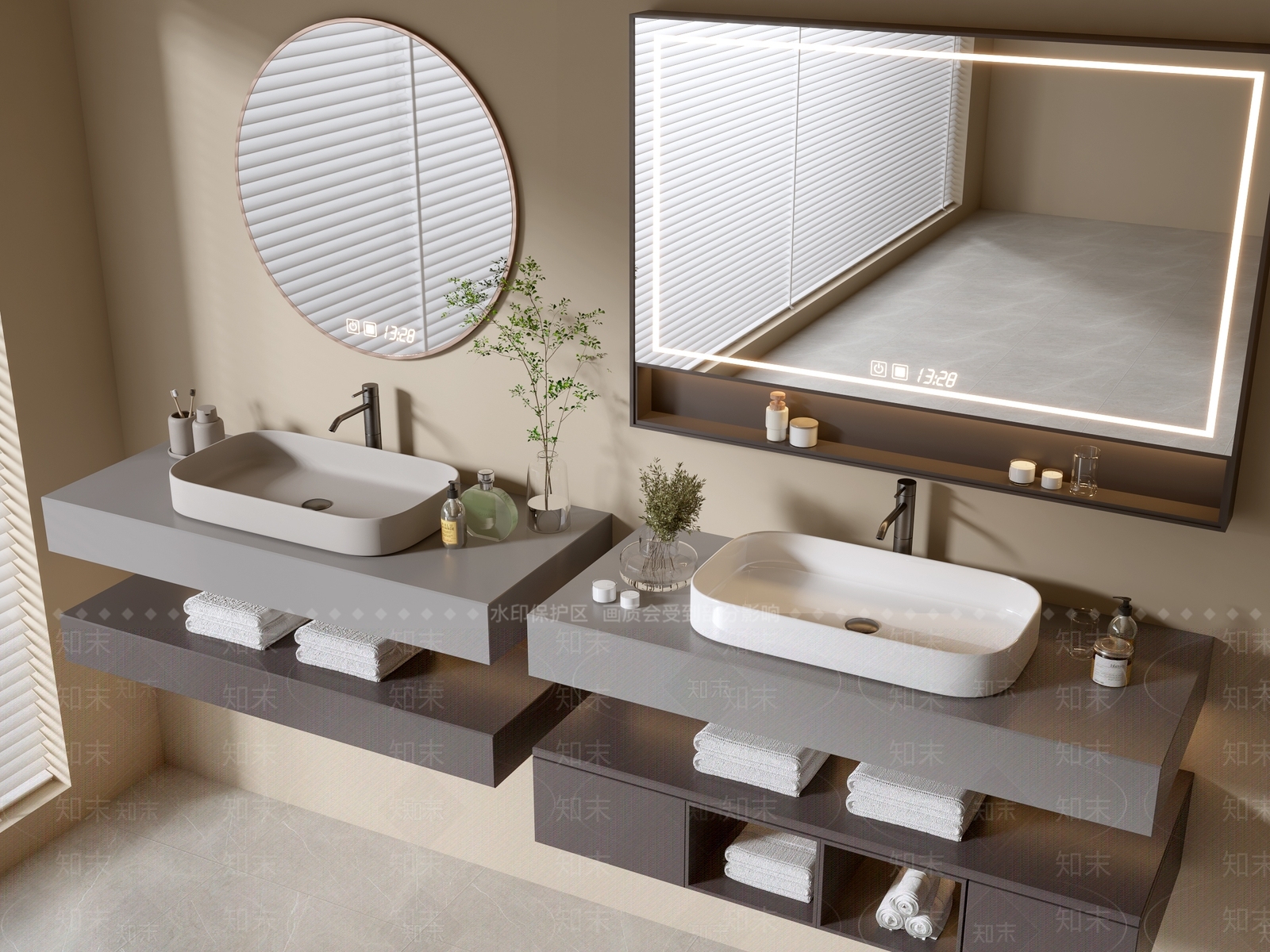 浴室柜3D模型下载【ID:1185232754】