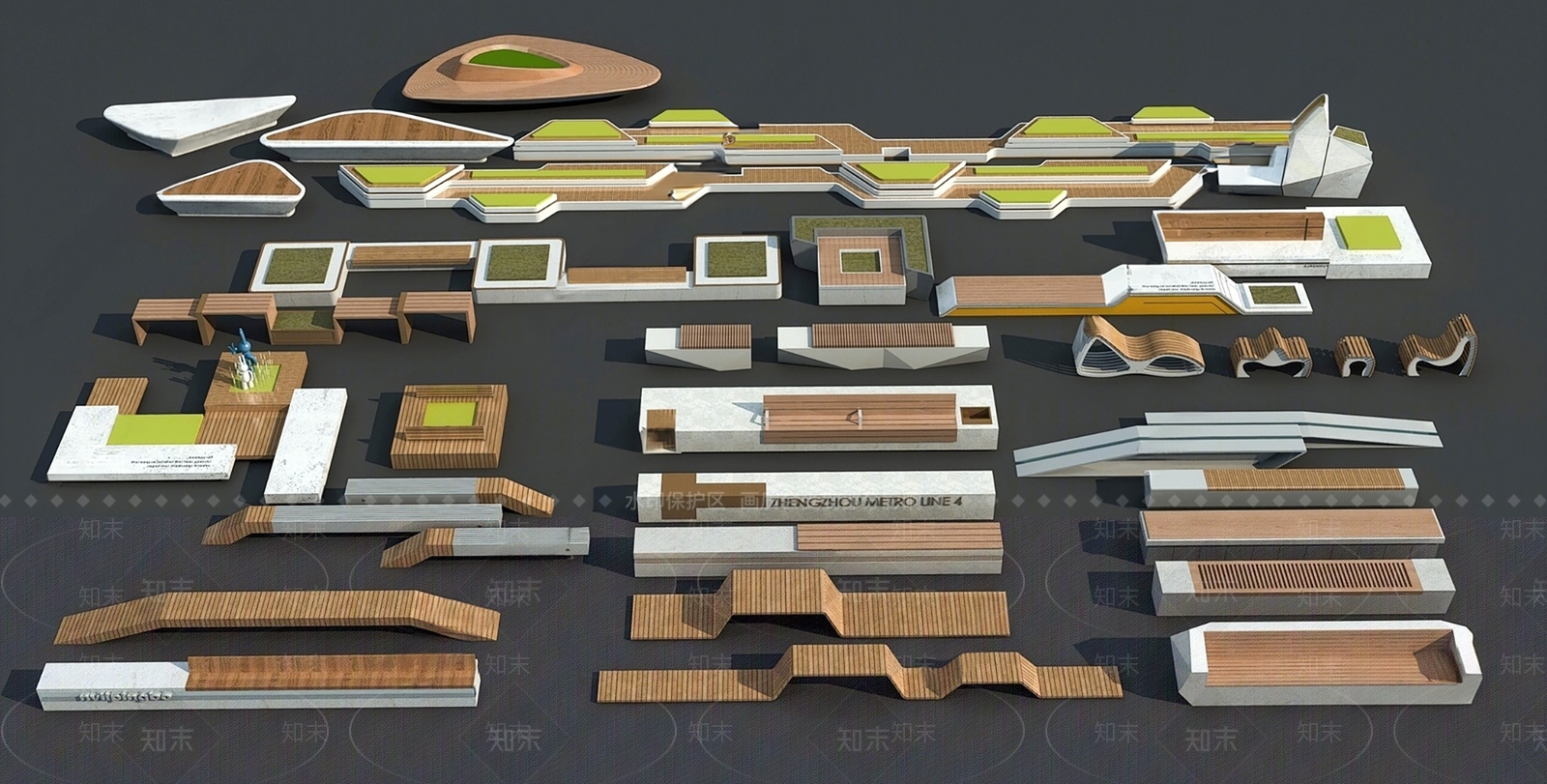 现代户外椅3D模型下载【ID:1185238020】