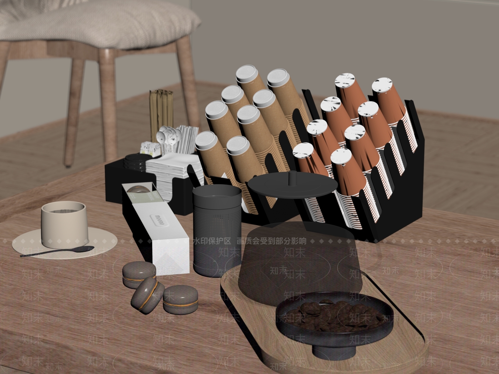 茶具SU模型下载【ID:1185253200】