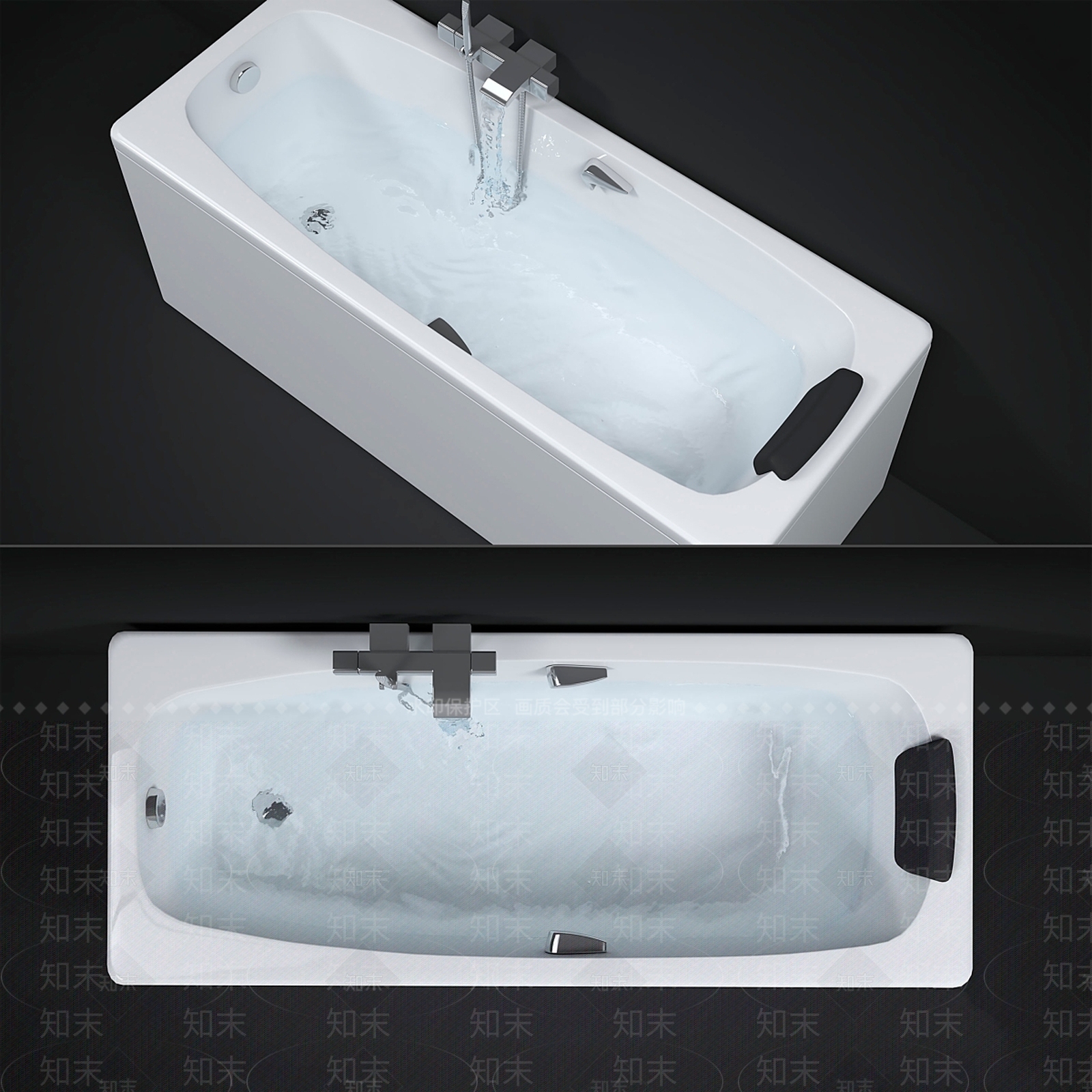 浴缸3D模型下载【ID:1185255503】