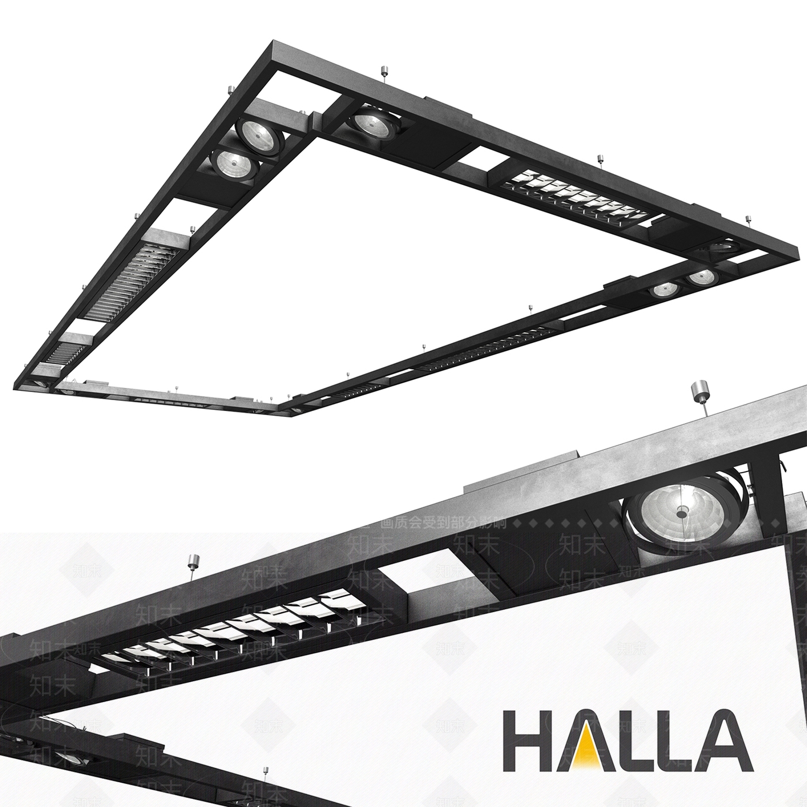 现代其他灯具3D模型下载【ID:1185261640】