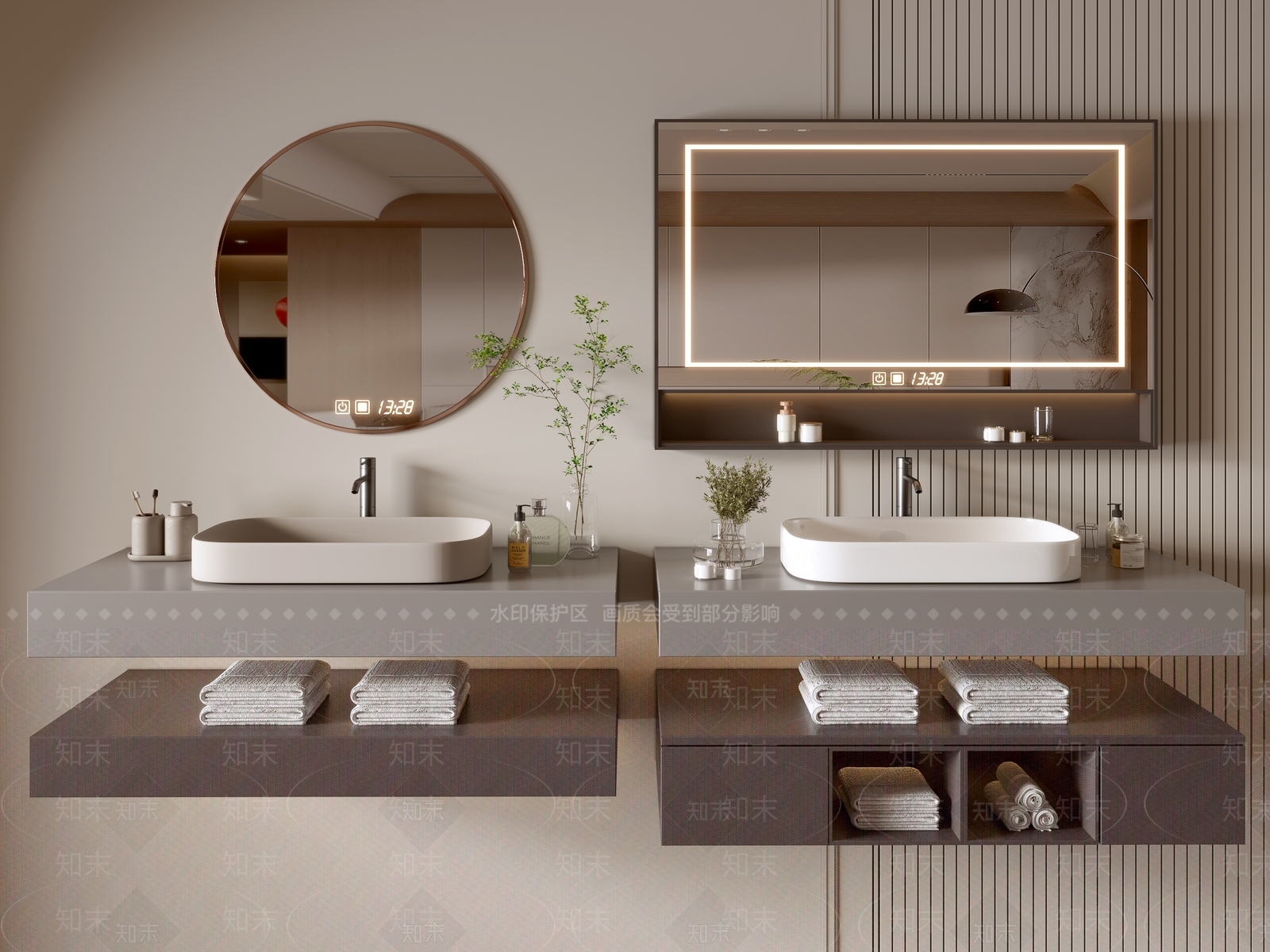 浴室柜3D模型下载【ID:1185262946】