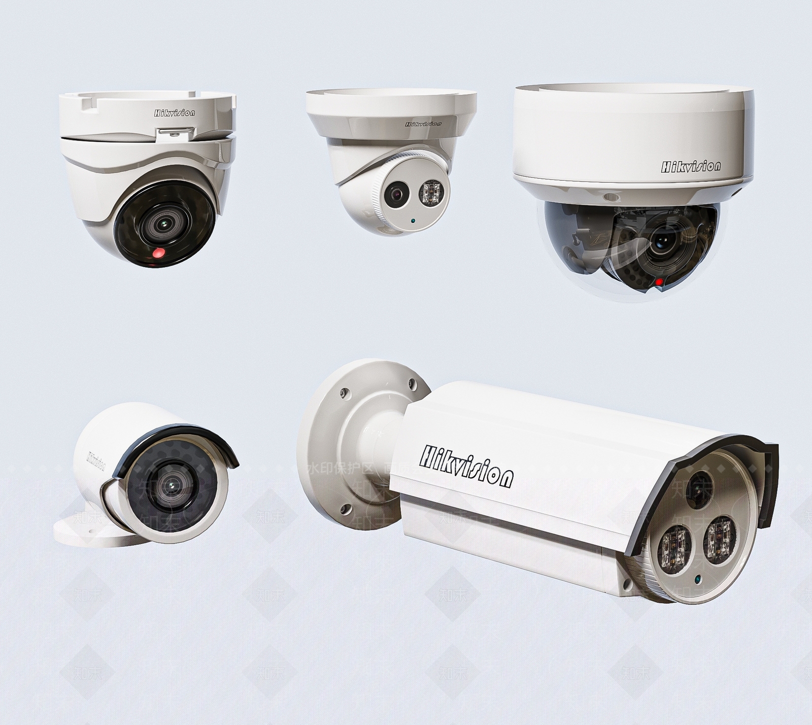 现代监控摄像头3D模型下载【ID:1185278419】